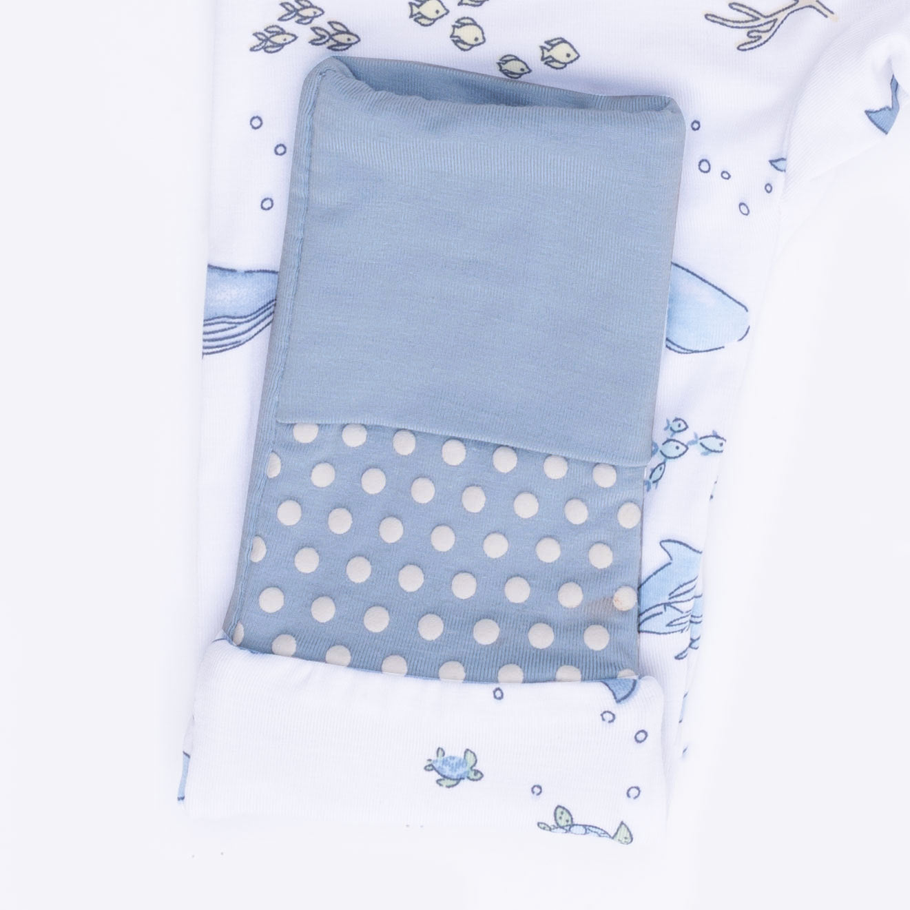 Watercolor Blue Whales - Convertible Romper-Angel Dear