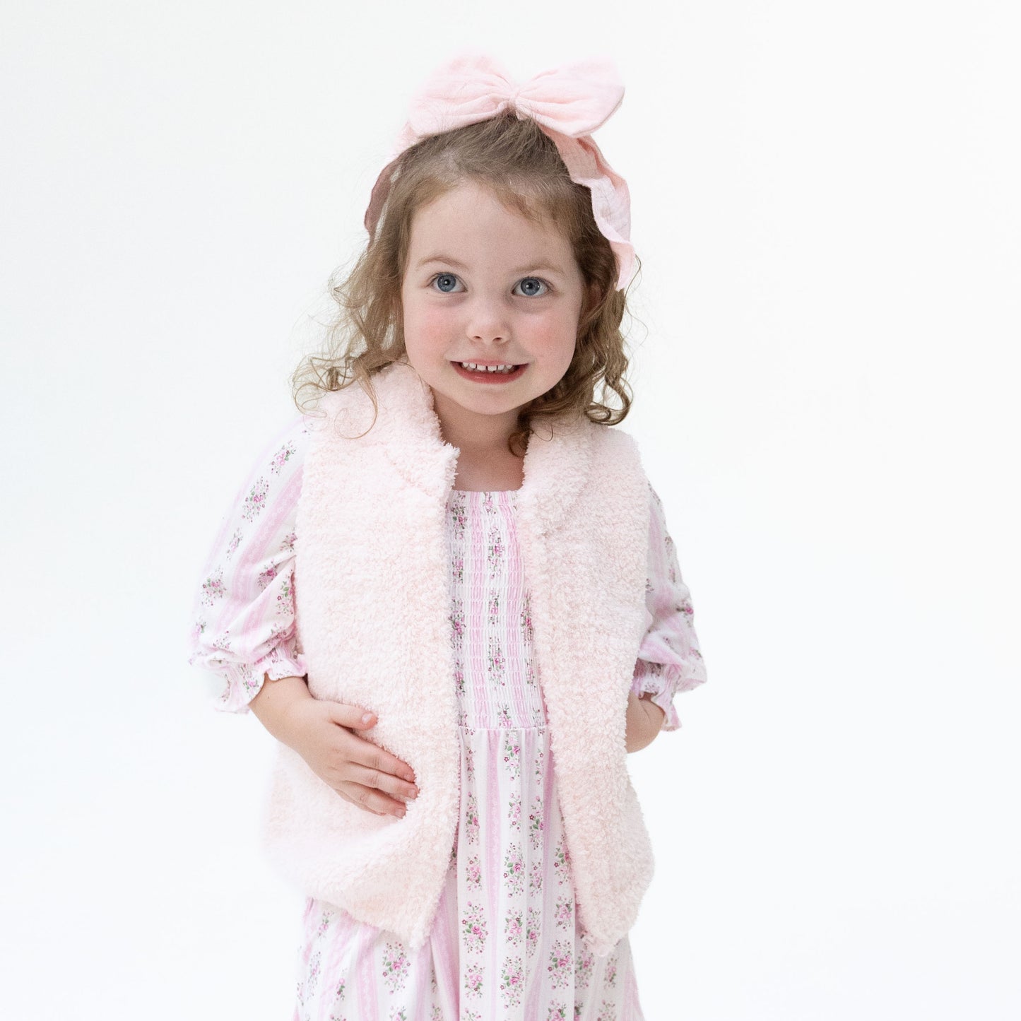 Chenille - Baby Pink Vest