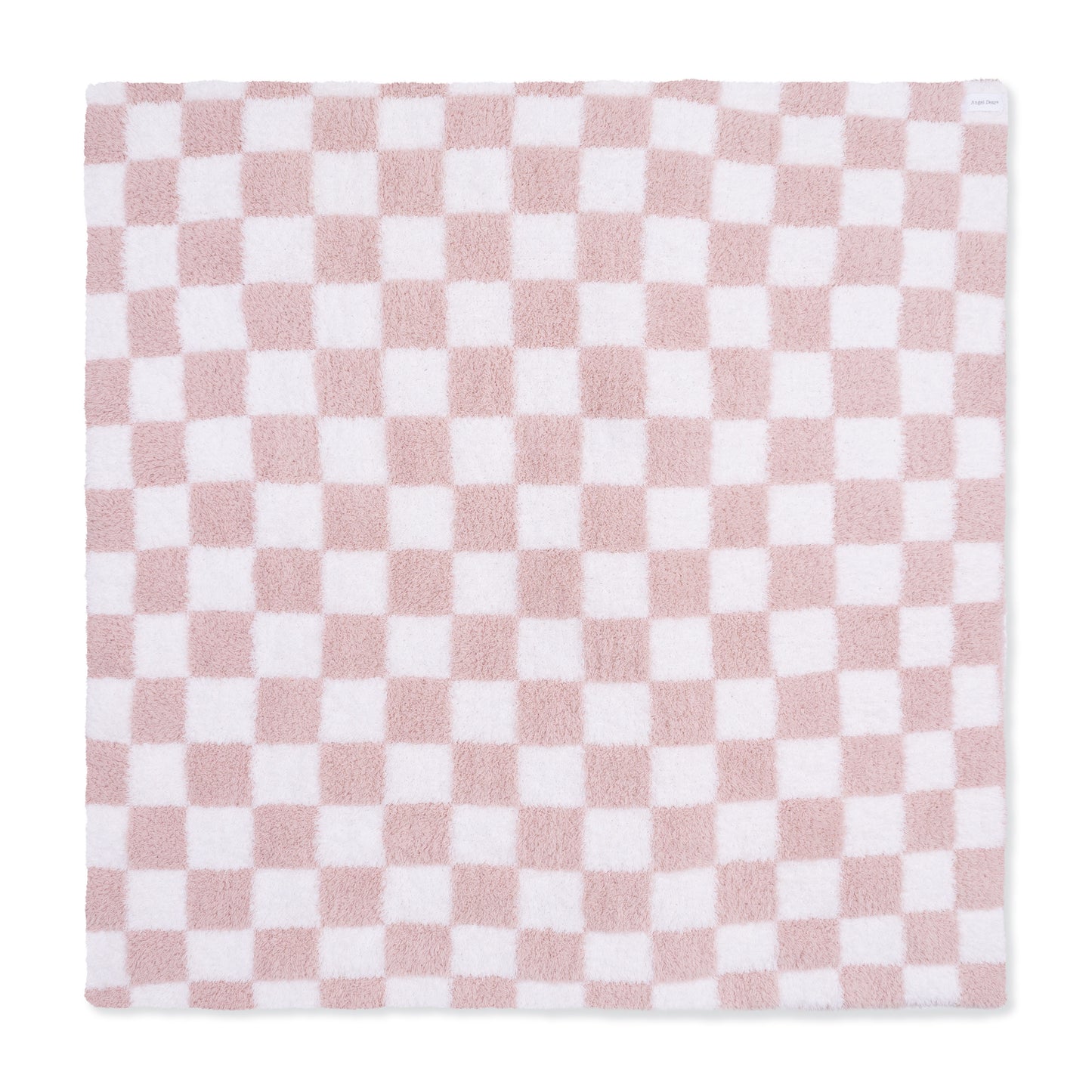 Chenille - Blush Checkerboard Blanket