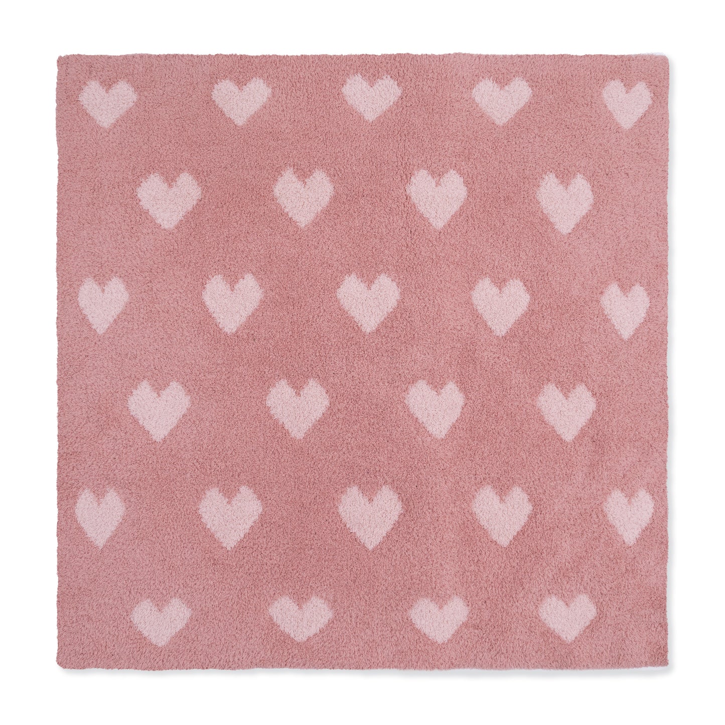 Blush and Rose Heart Blanket