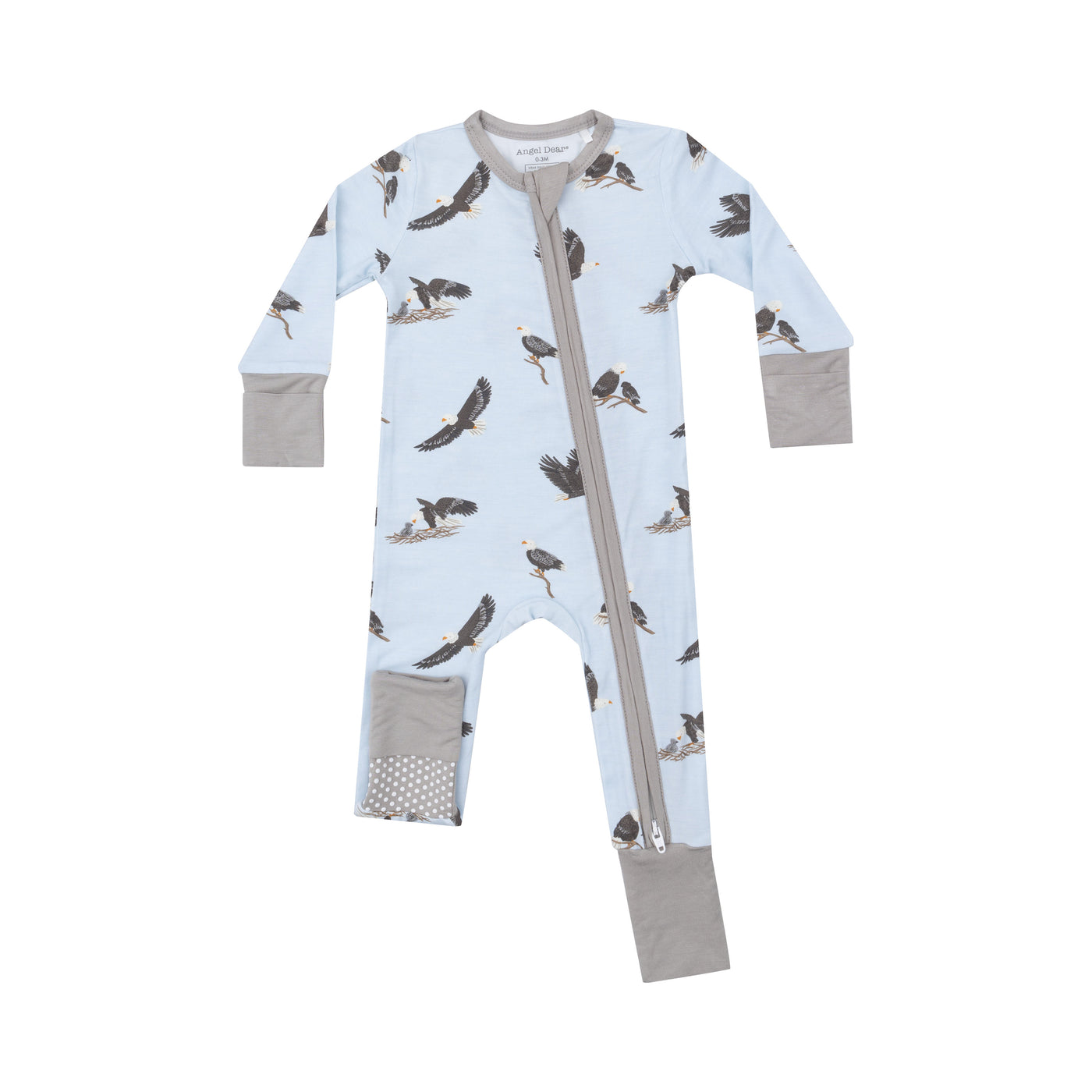 2 Way Zipper Romper - Bald Eagles-Angel Dear