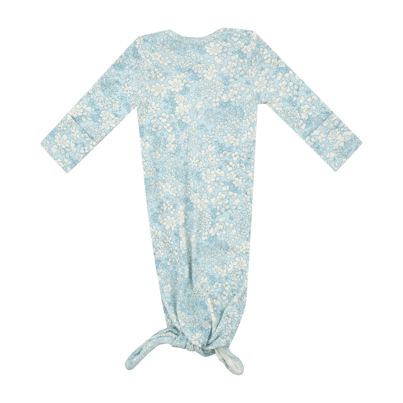 Knotted Gown - Blue Meadow Floral-Angel Dear