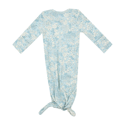 Knotted Gown - Blue Meadow Floral