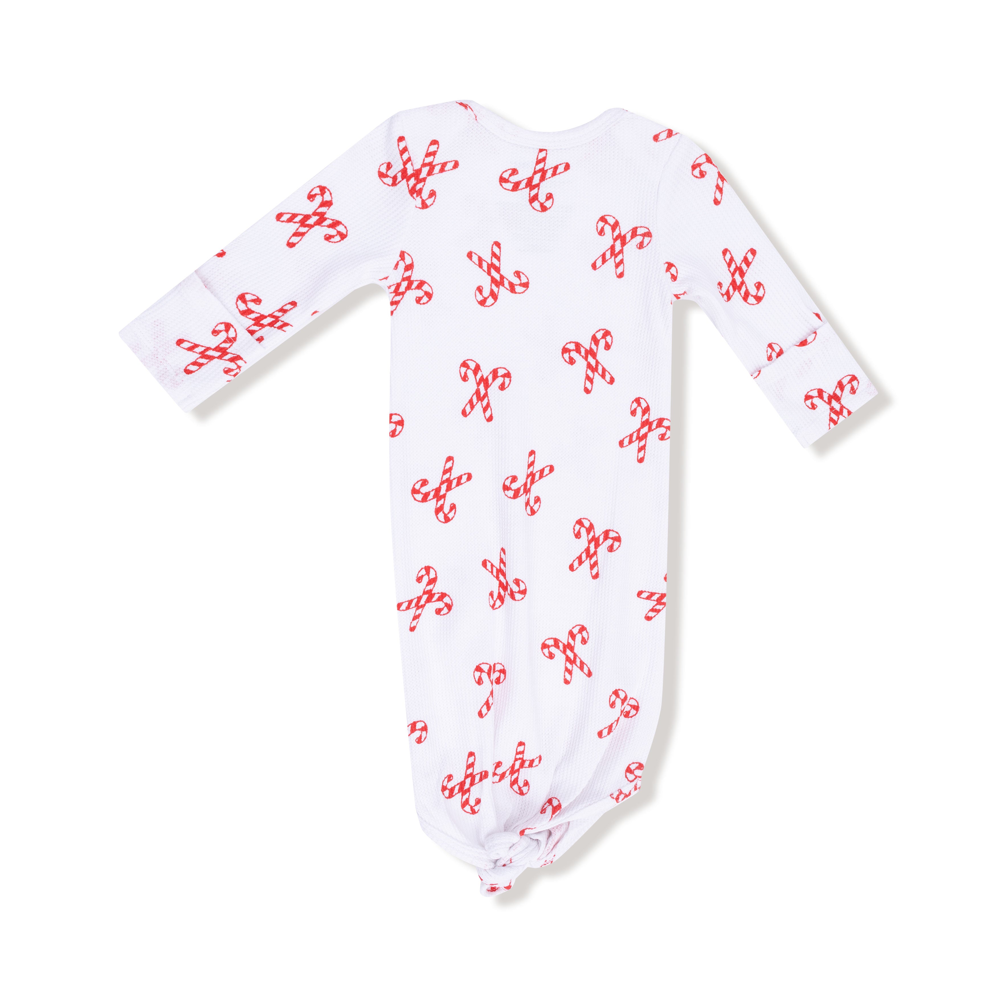 Knotted Gown in our  Candy Canes print from Angel Dear