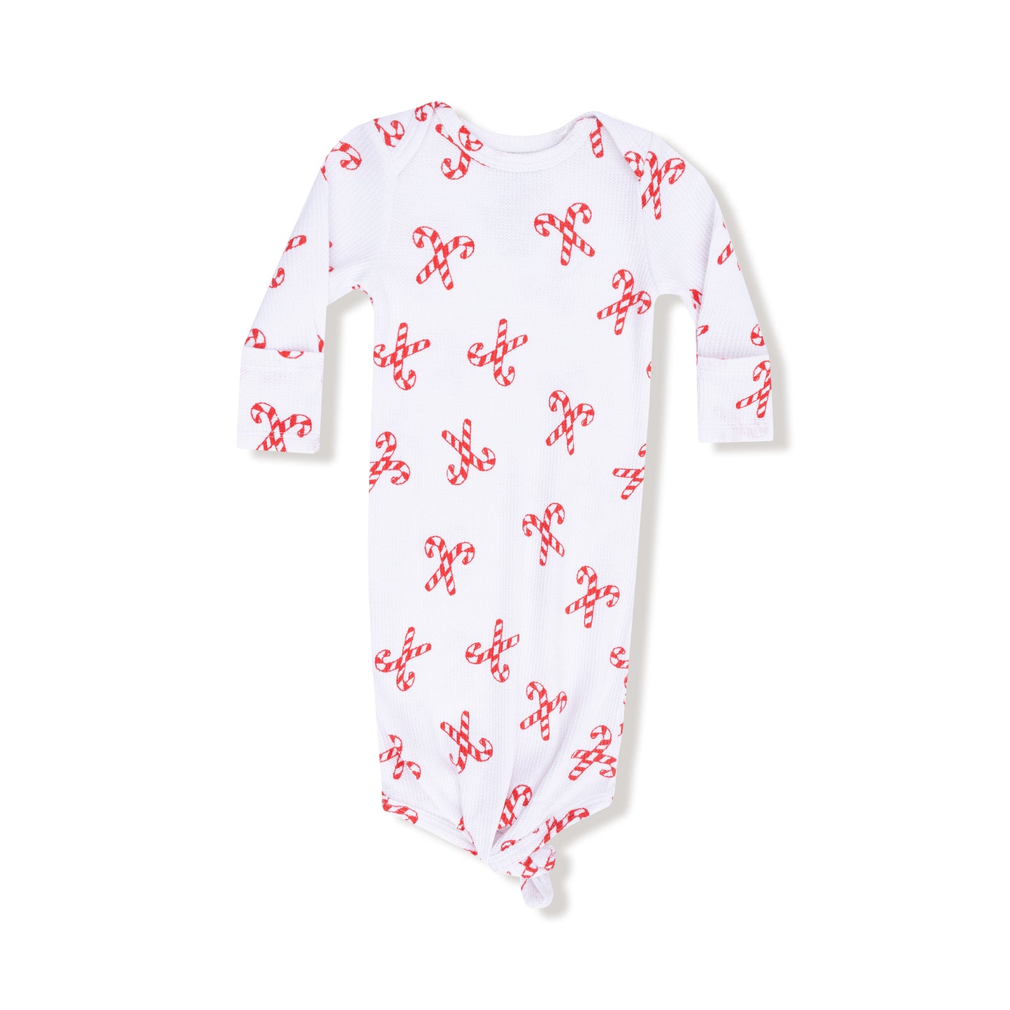 Knotted Gown in our  Candy Canes print from Angel Dear