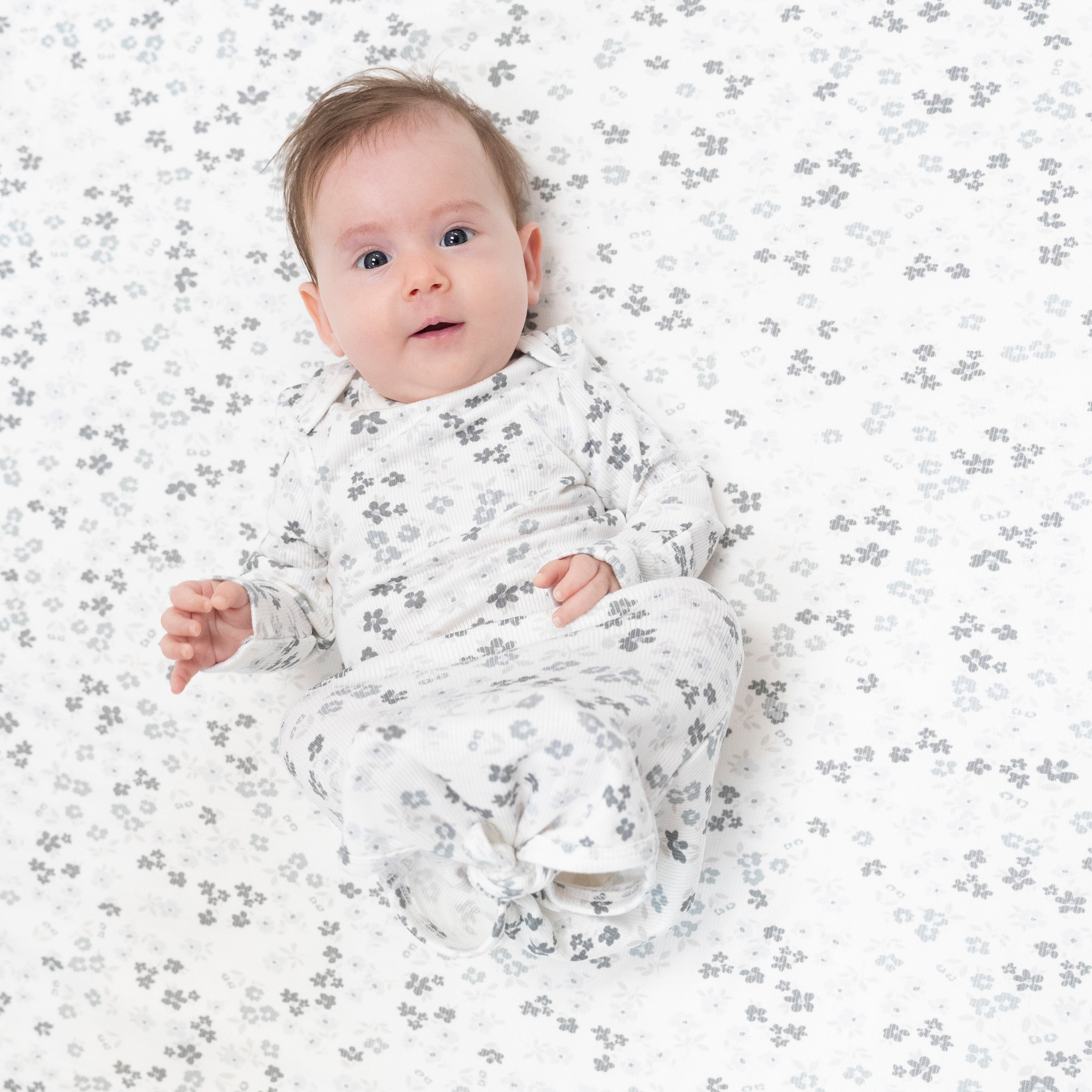 Knotted Gown in our  Caroline's Calico print from Angel Dear