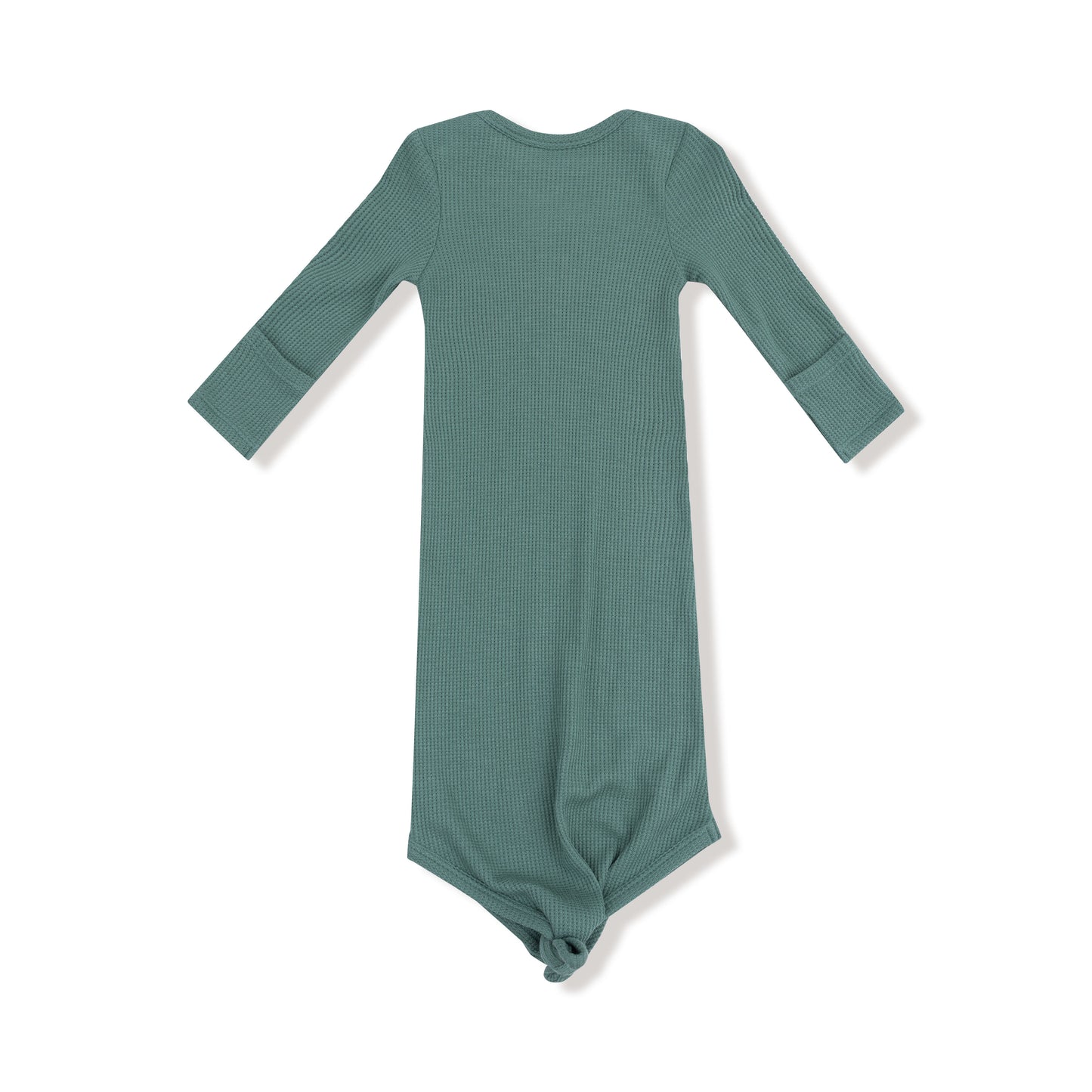 Knotted Gown in our Frosty Spruce print from Angel Dear