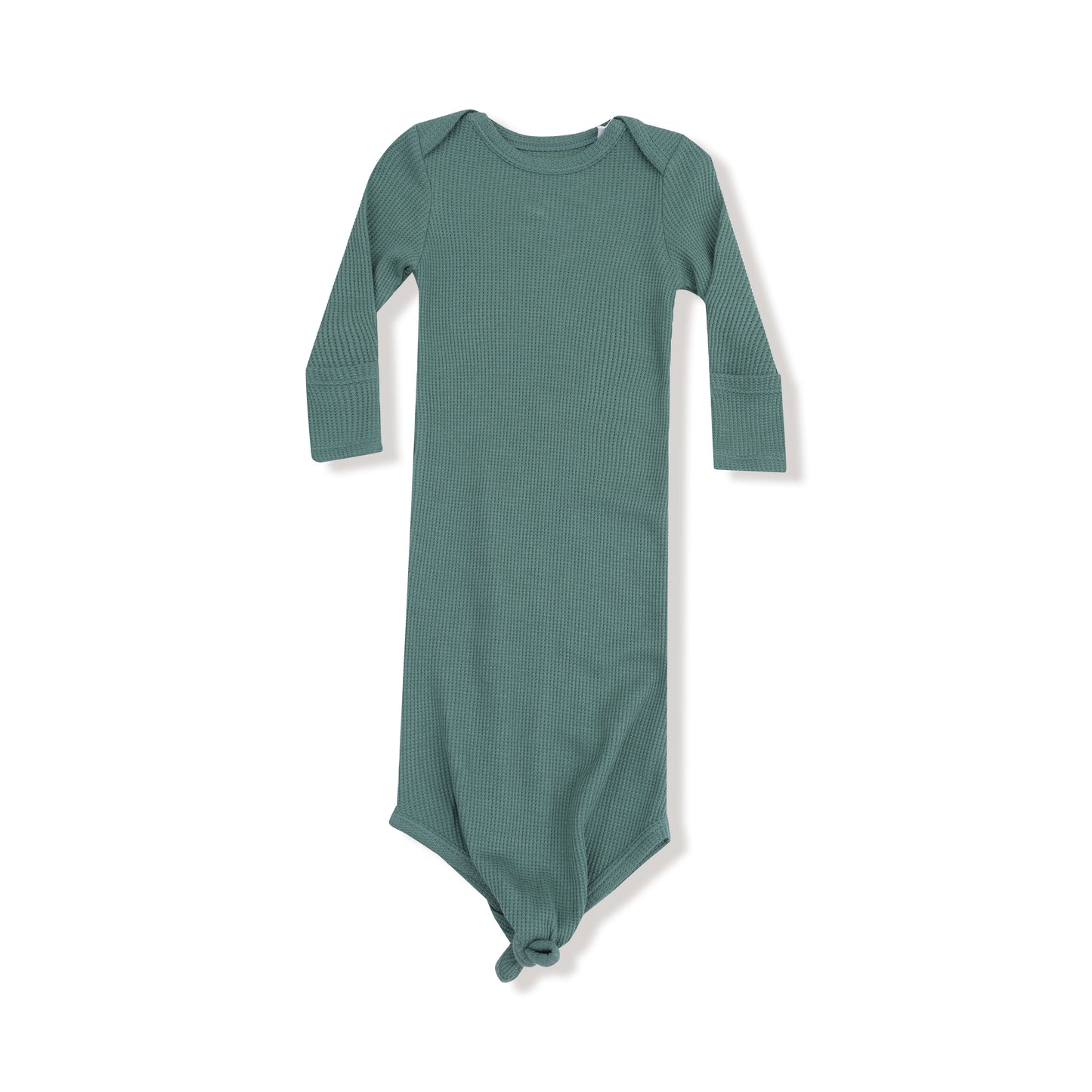 Knotted Gown in our Frosty Spruce print from Angel Dear