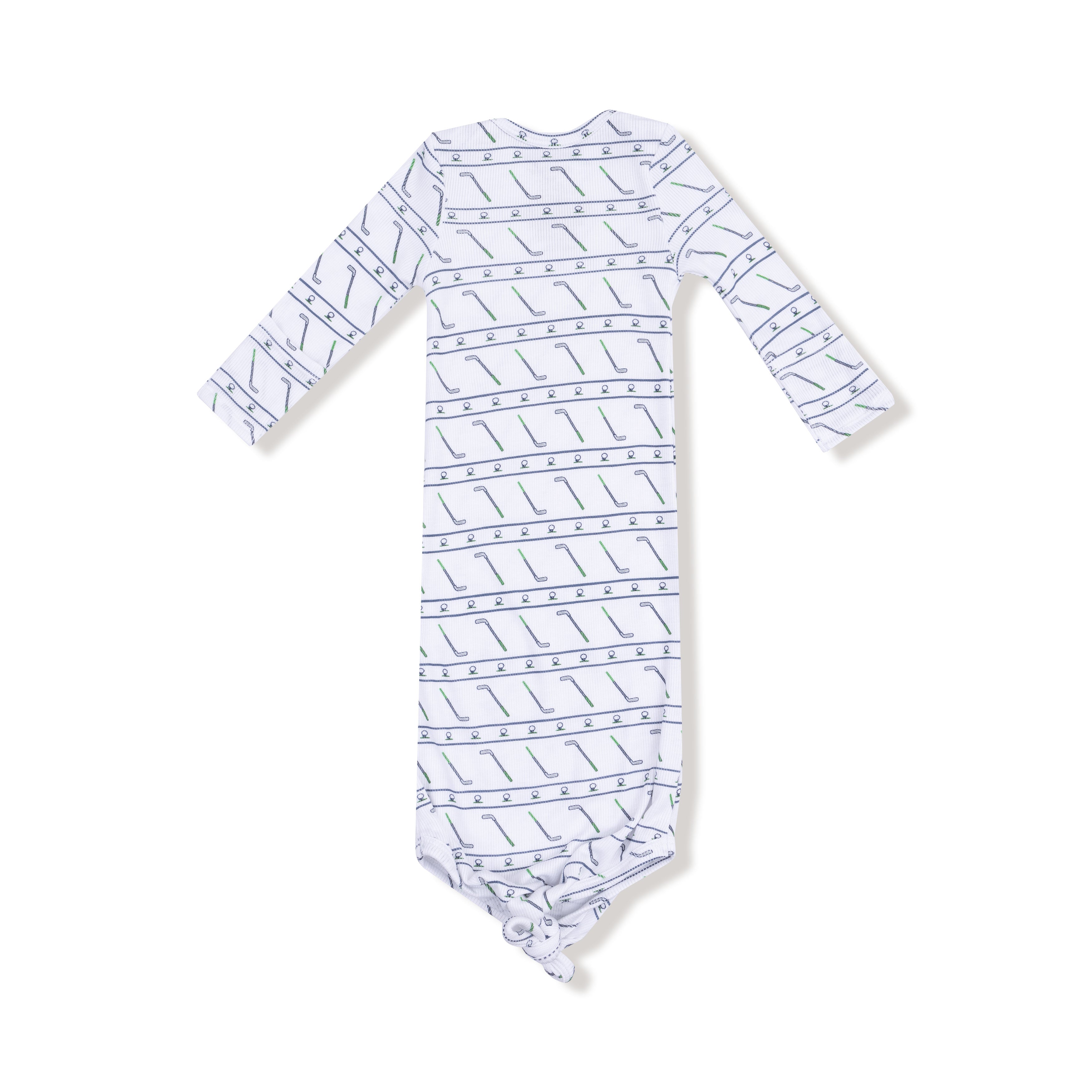 Knotted Gown in our  Golf Club print from Angel Dear