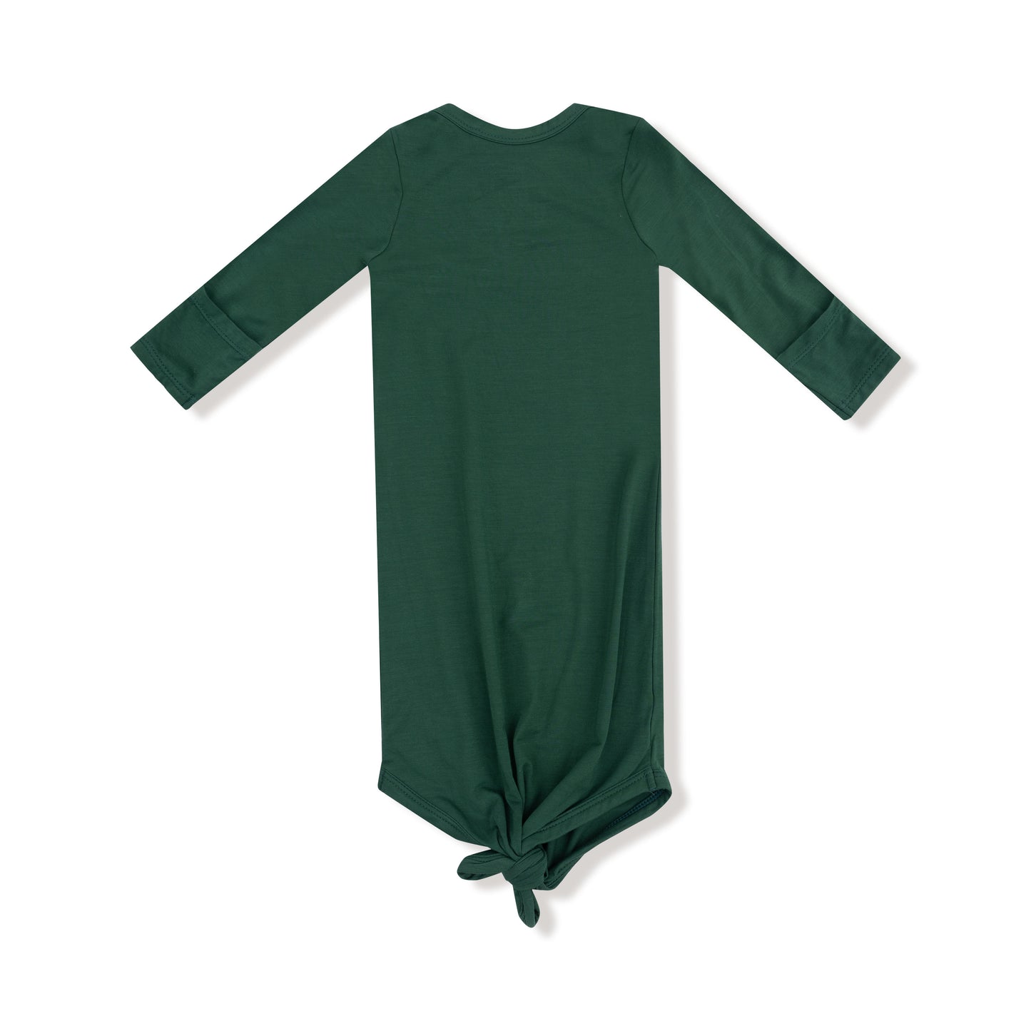 Knotted Gown in our Hunter Green print from Angel Dear