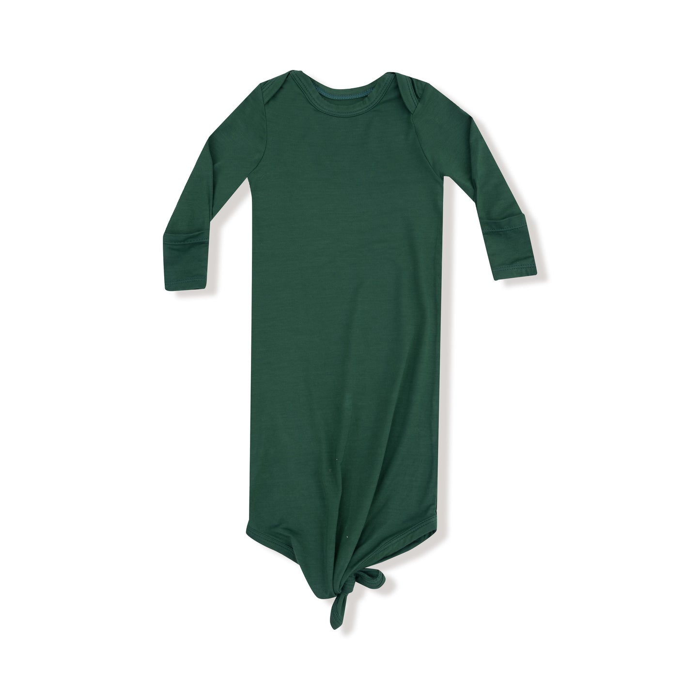 Knotted Gown in our Hunter Green print from Angel Dear