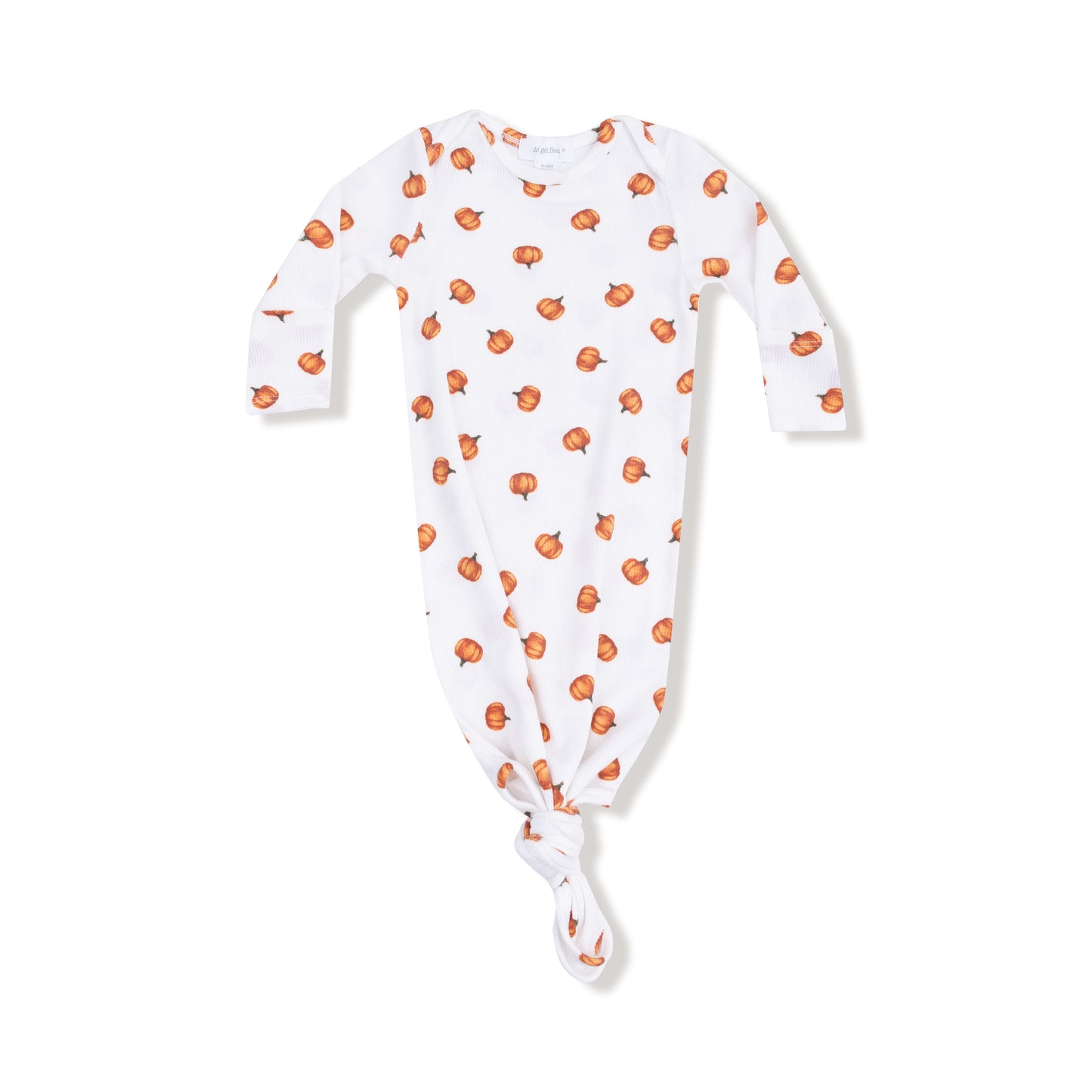 Knotted Gown in our  Little Pumpkins print from Angel Dear