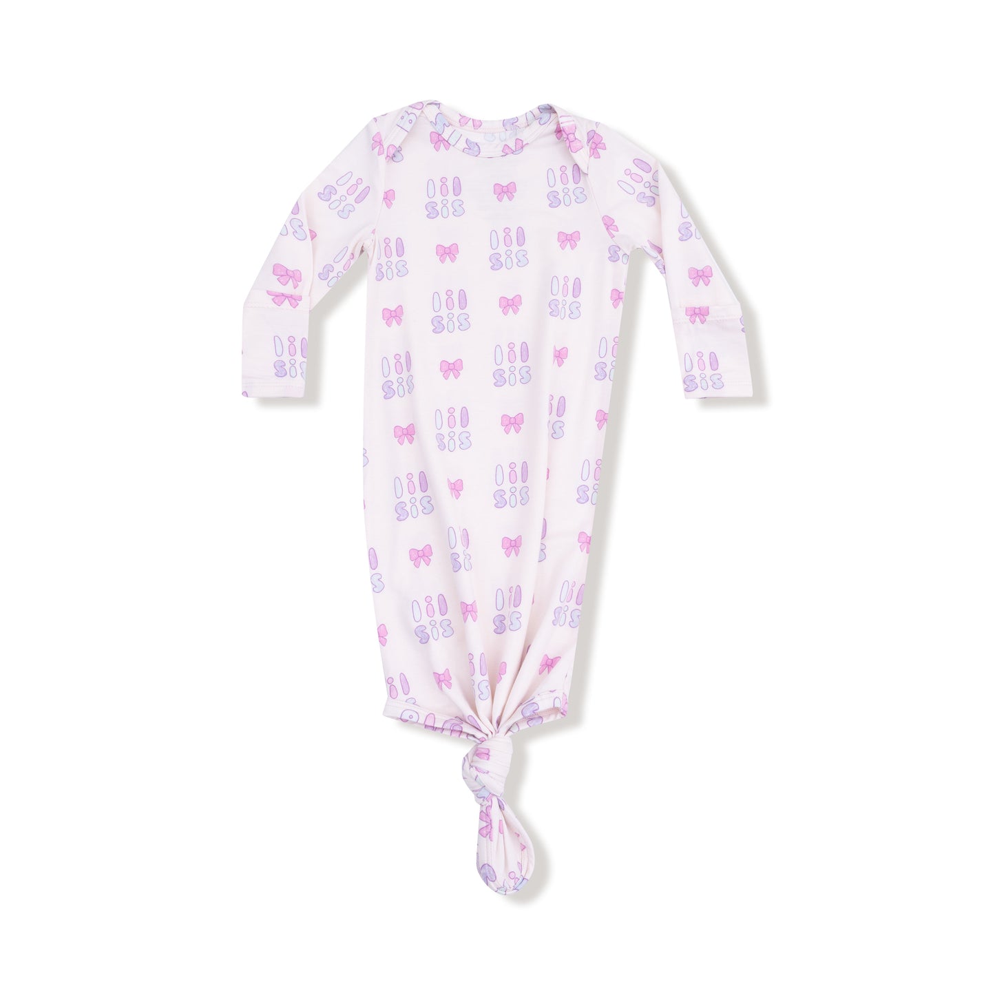 Knotted Gown in our  Lil Sis print from Angel Dear