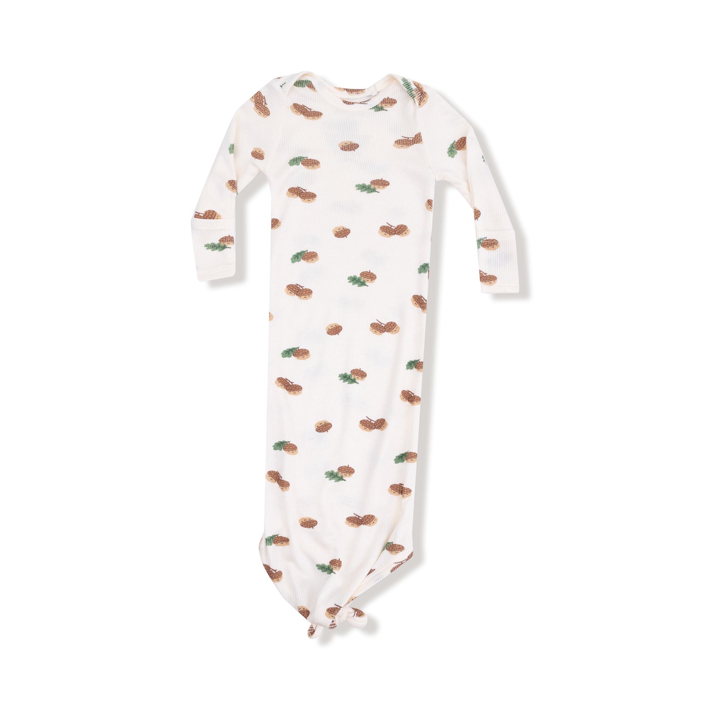 Knotted Gown in our  Tiny Acorns print from Angel Dear