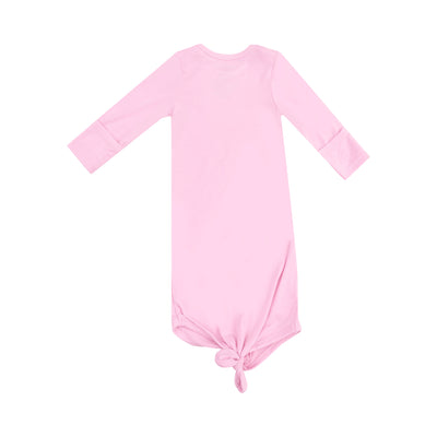 Knotted Gown - Solid Nosegay Pink