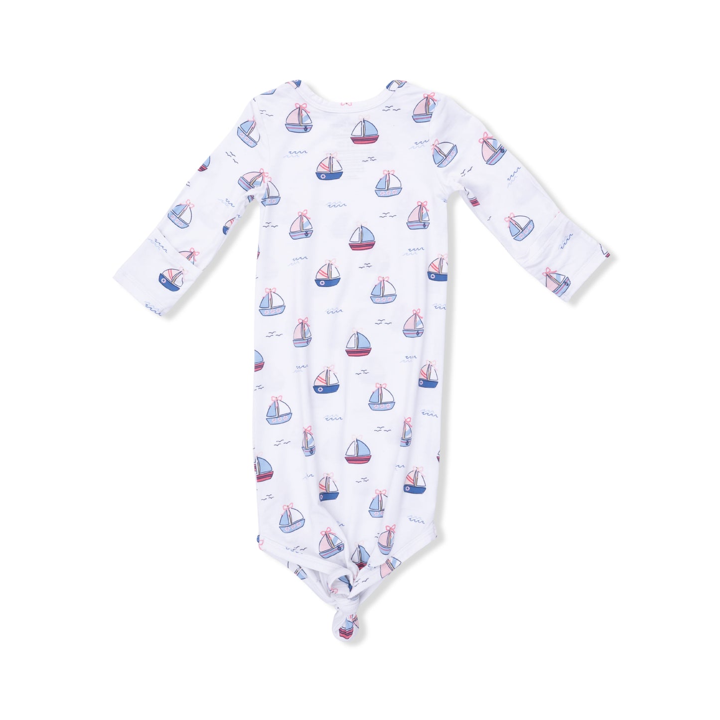 Bubbly Sailboats Pink - Knotted Gown-Angel Dear