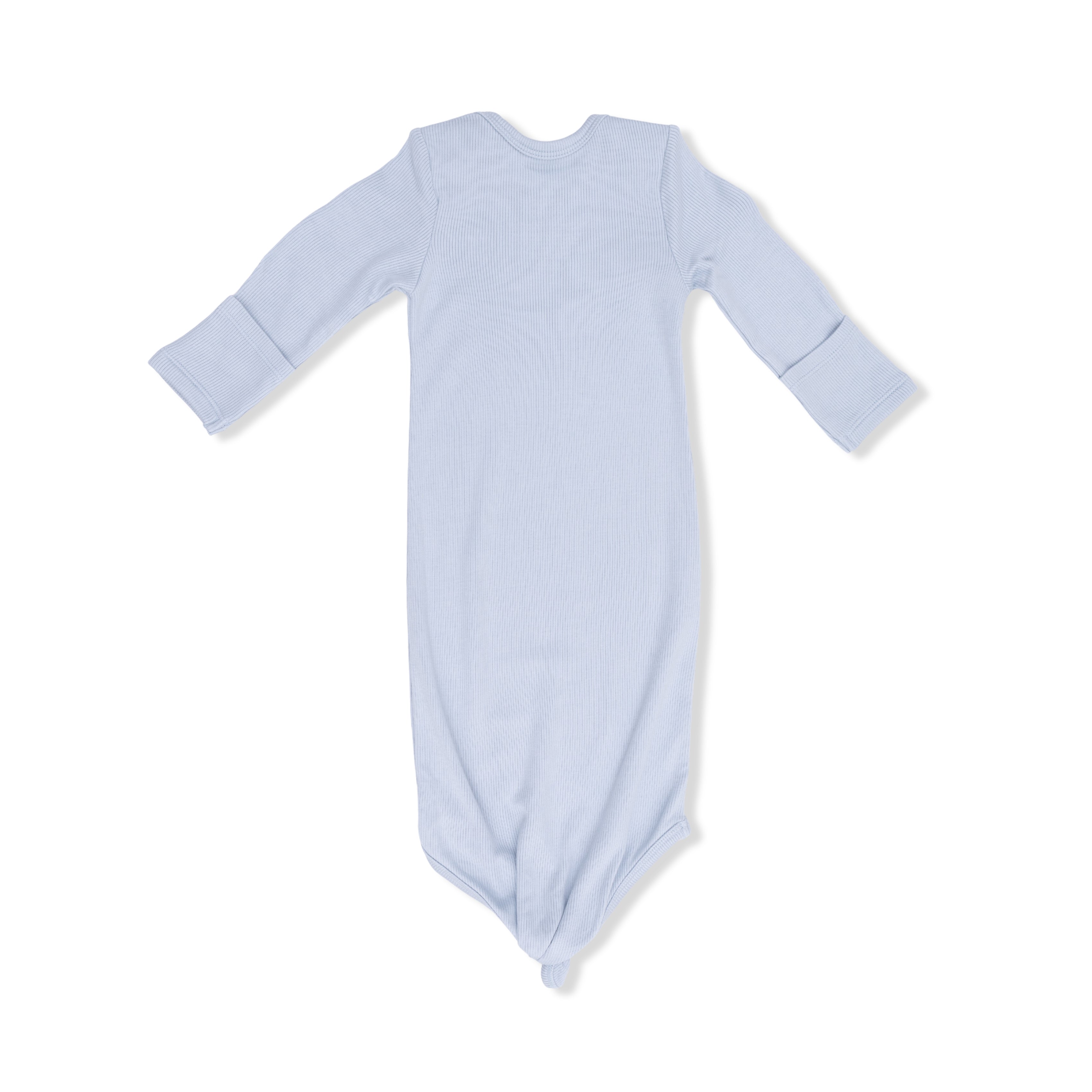 Solid Niagara Mist Rib - Knotted Gown-Angel Dear