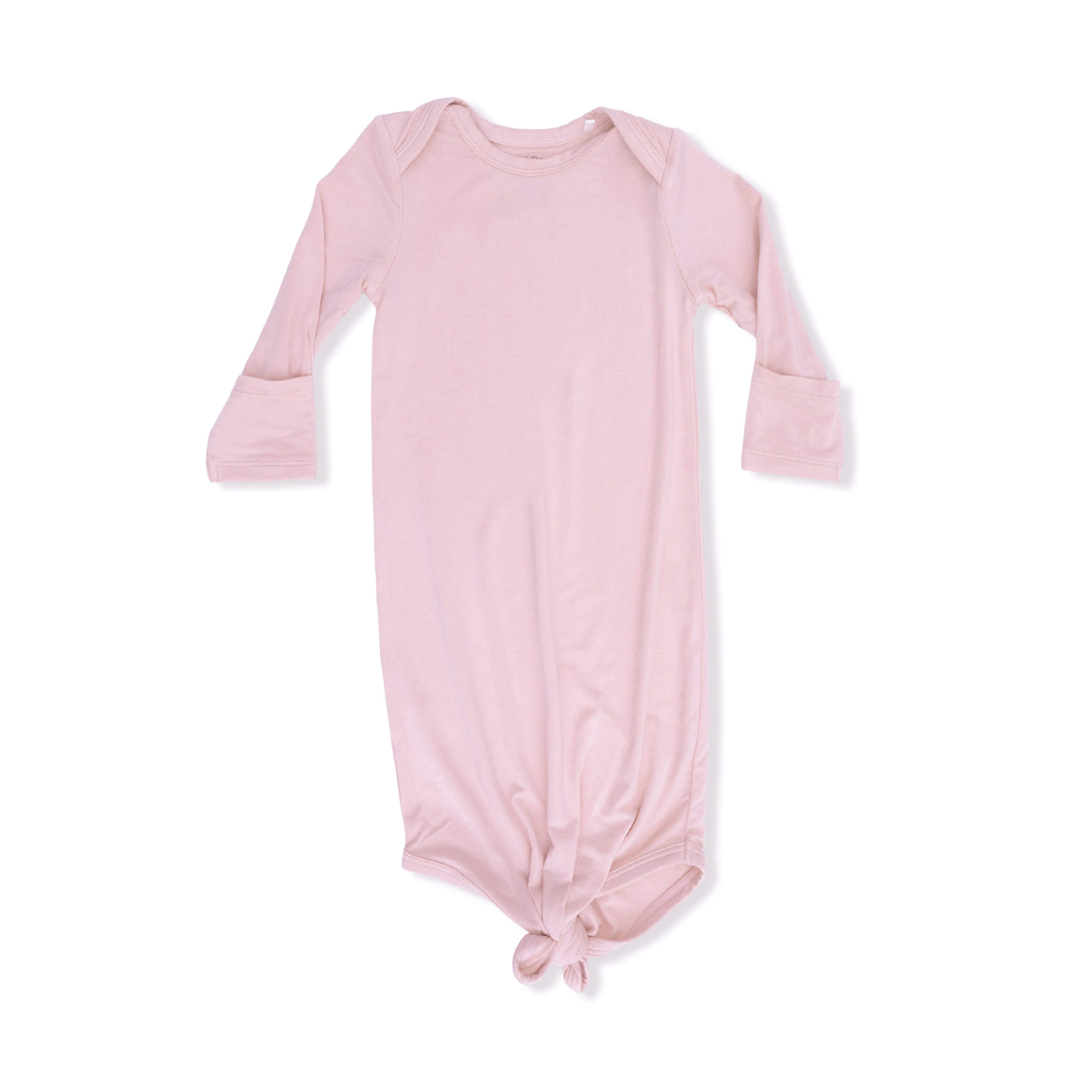 Solid Peachskin - Knotted Gown and Headband-Angel Dear