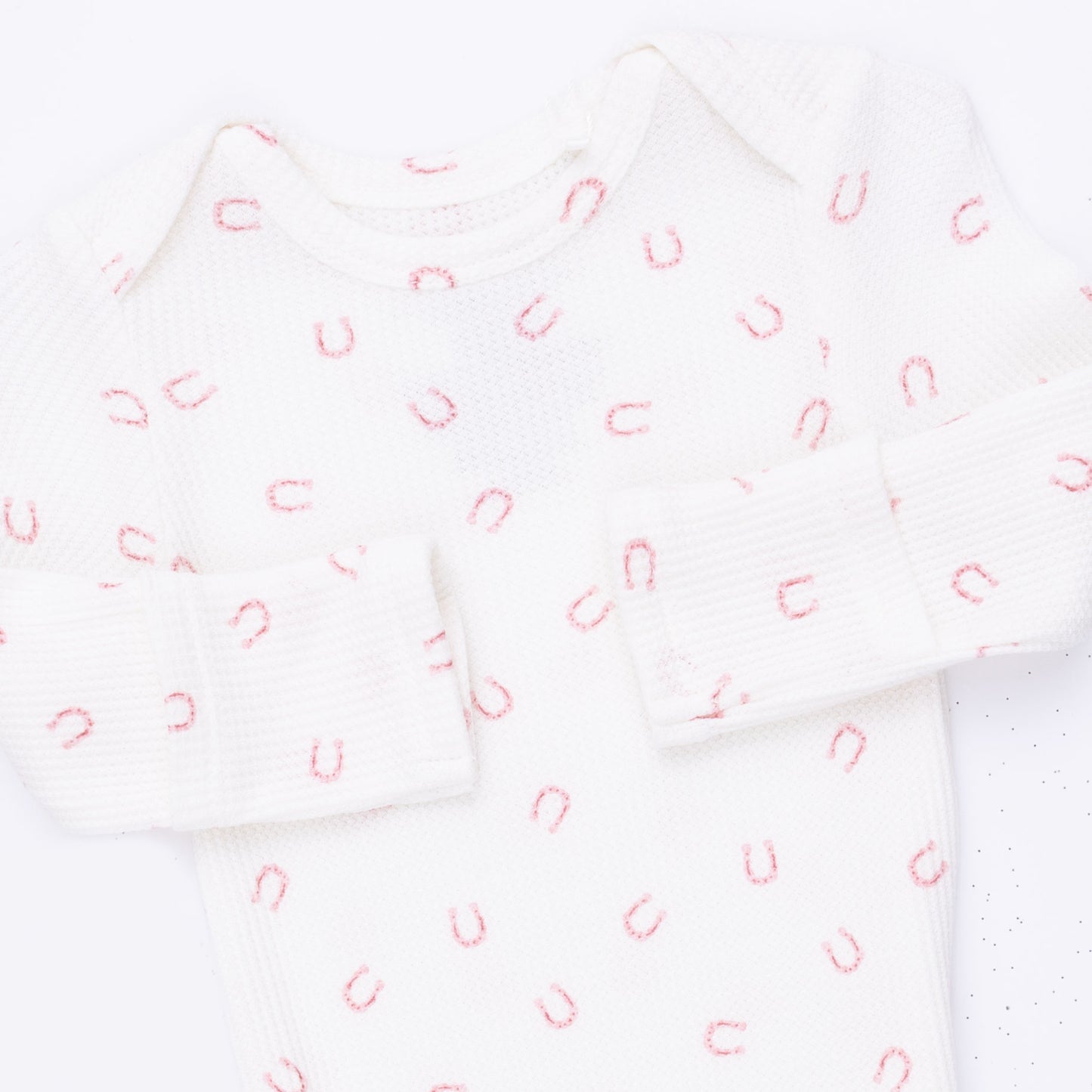 Little Horseshoes Pink - Knotted Gown and Knot Headband
