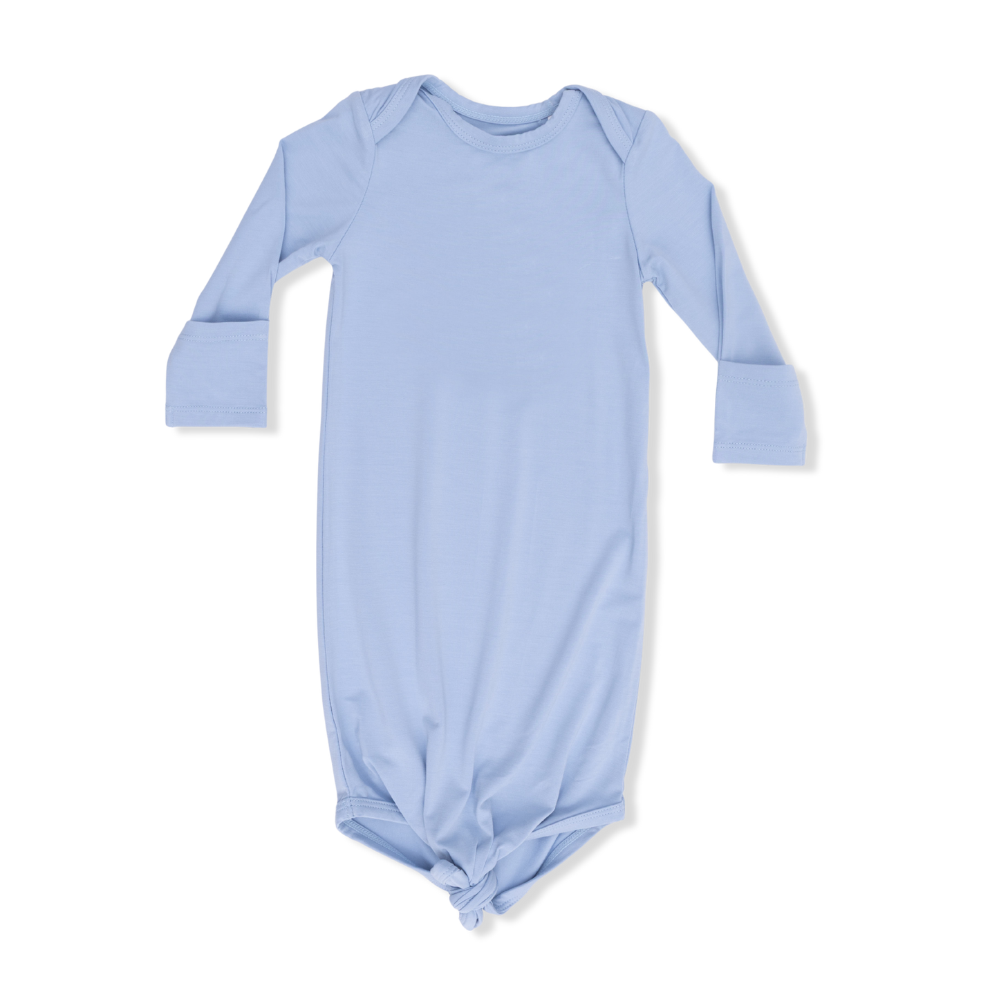 Solid Blue Fog - Knotted Gown and Hat-Angel Dear