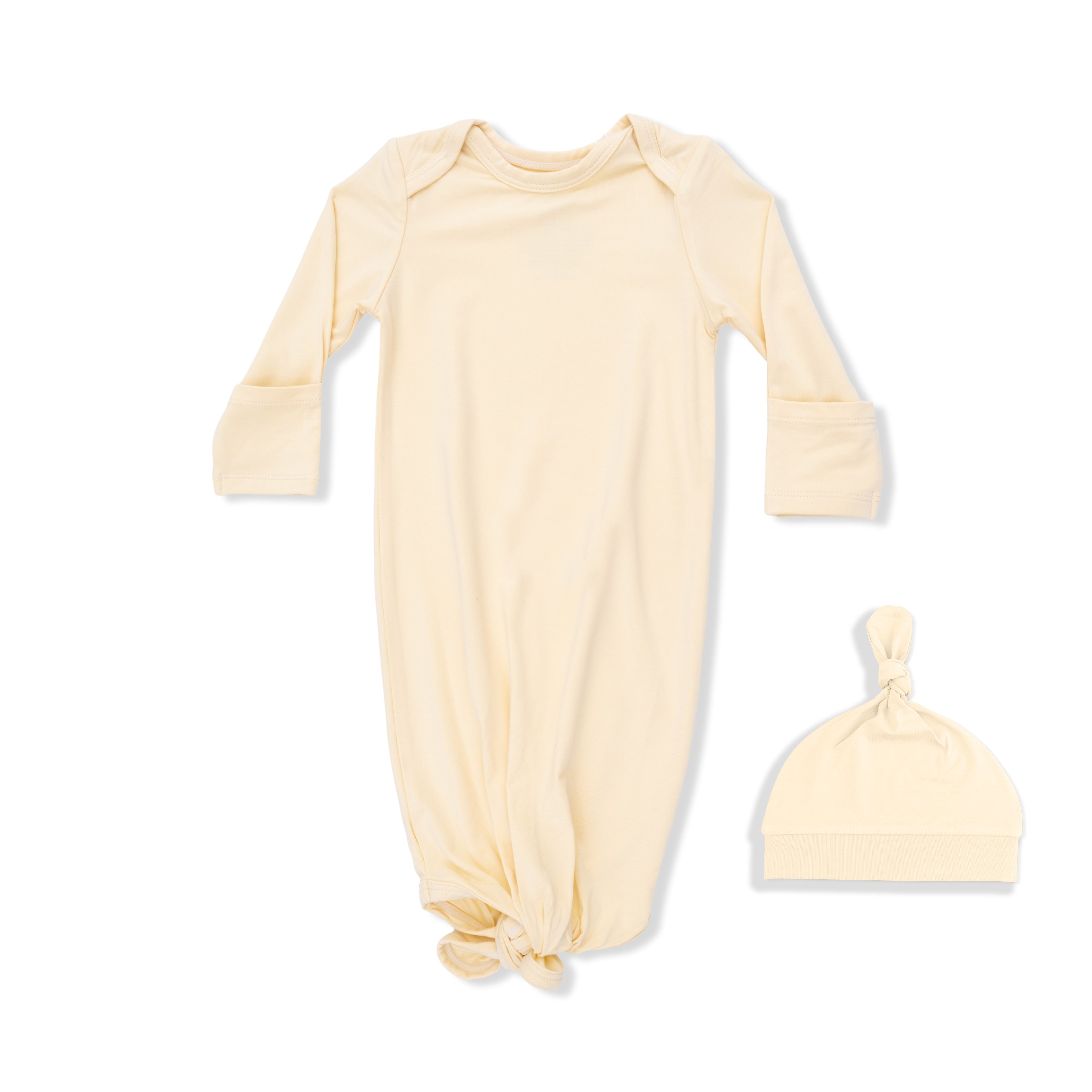 Solid Italian Straw - Knotted Gown  and Hat-Angel Dear