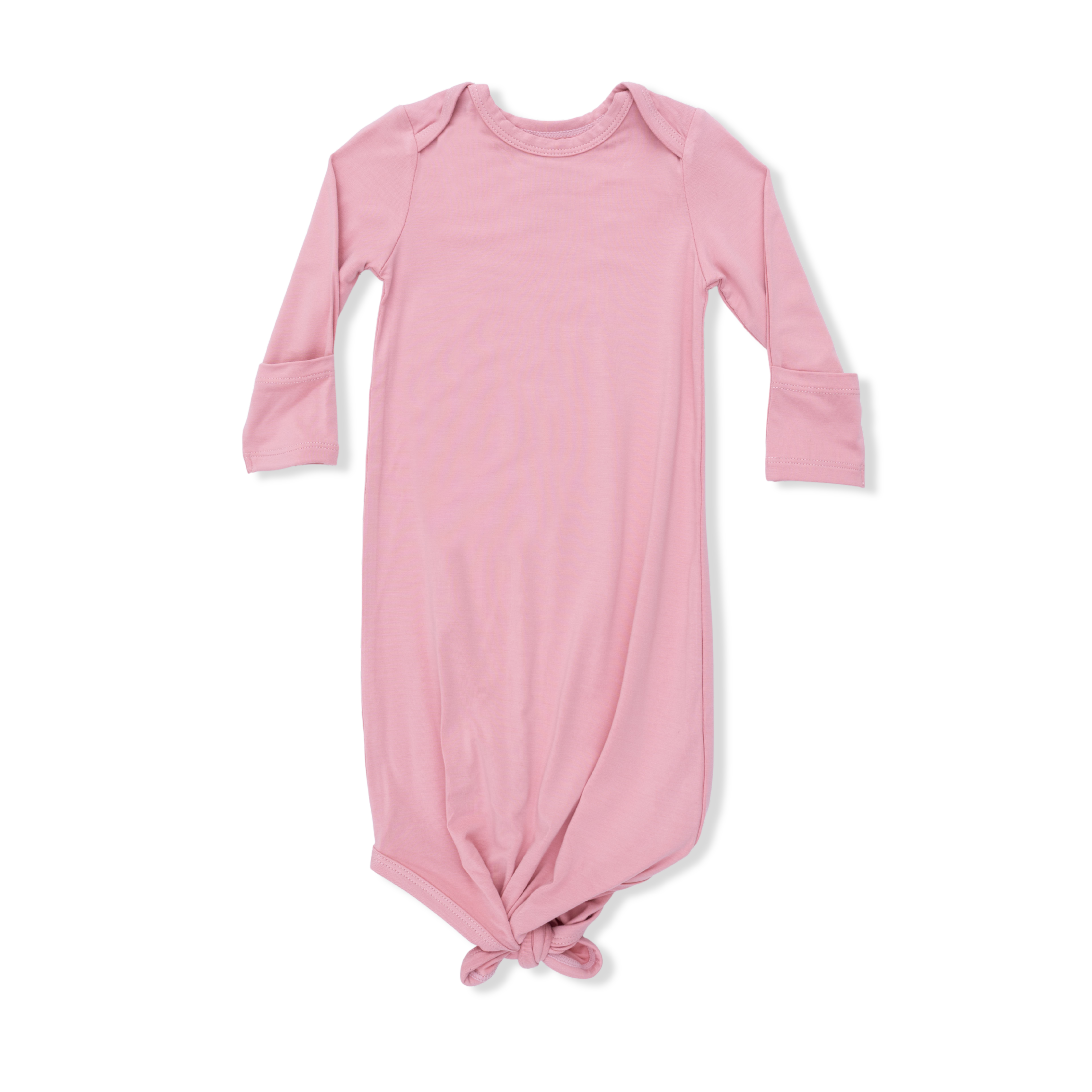 Solid Rose Elegance - Knotted Gown and Headband-Angel Dear