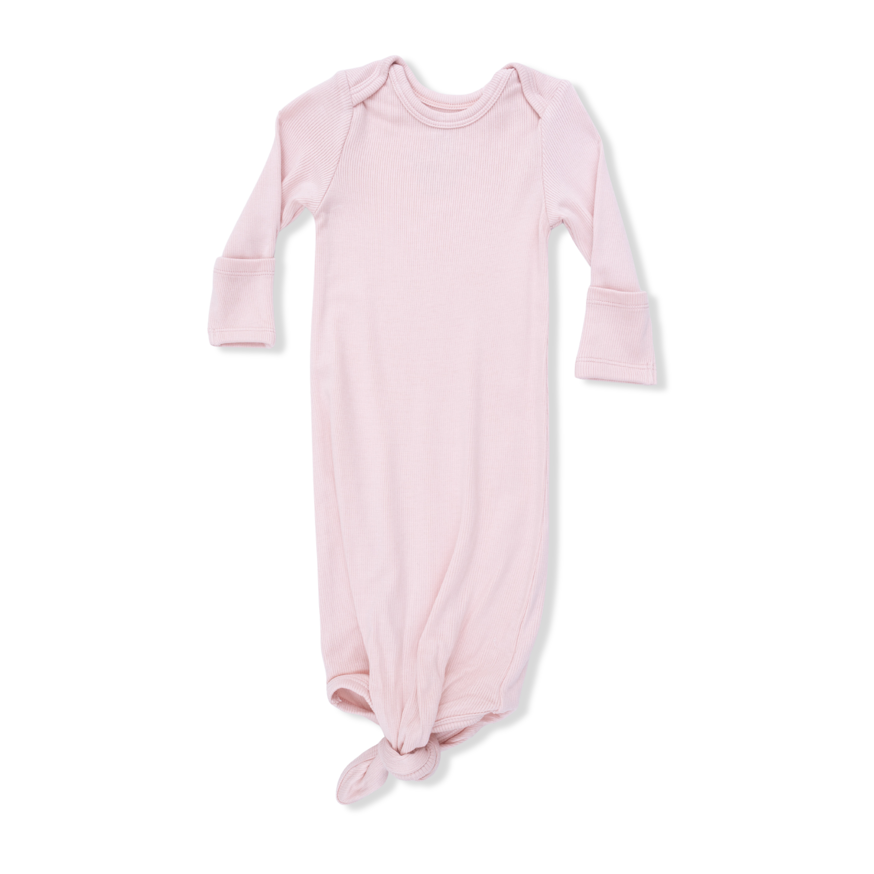 Solid Veiled Pink - Knotted Gown and Hat-Angel Dear