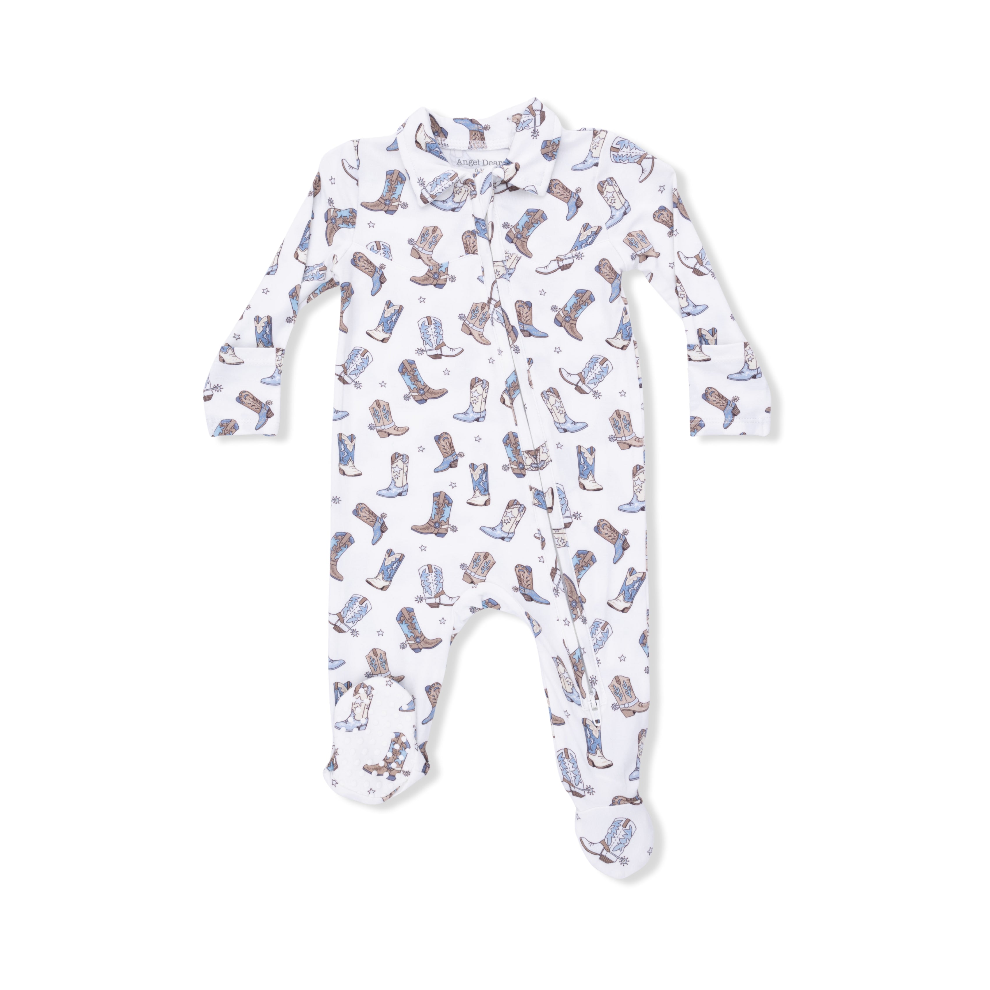 Cowboy Boots - Cowboy 2 Way Zipper Footie-Angel Dear