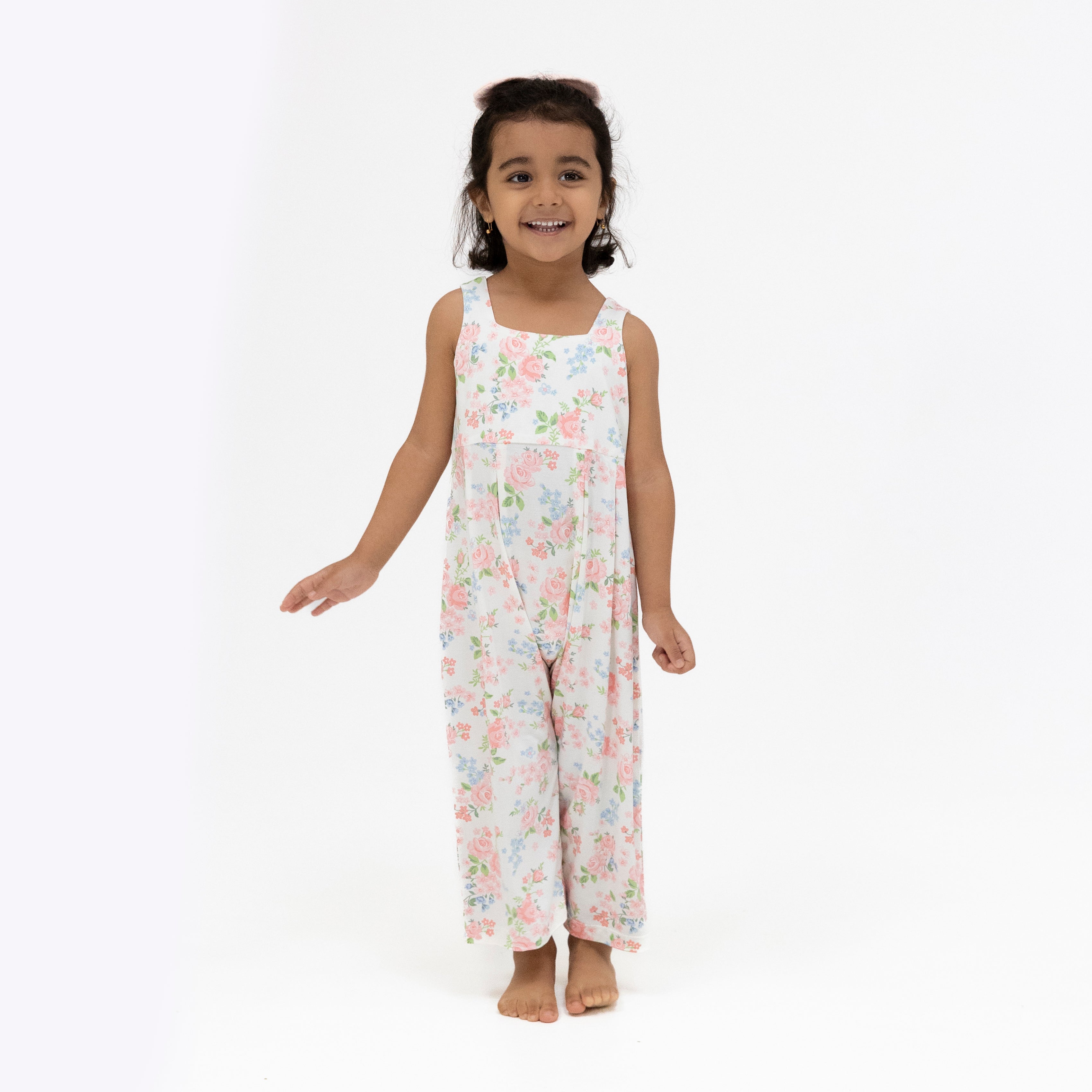 Cute Little Roses - Wide Leg Jumpsuit-Angel Dear