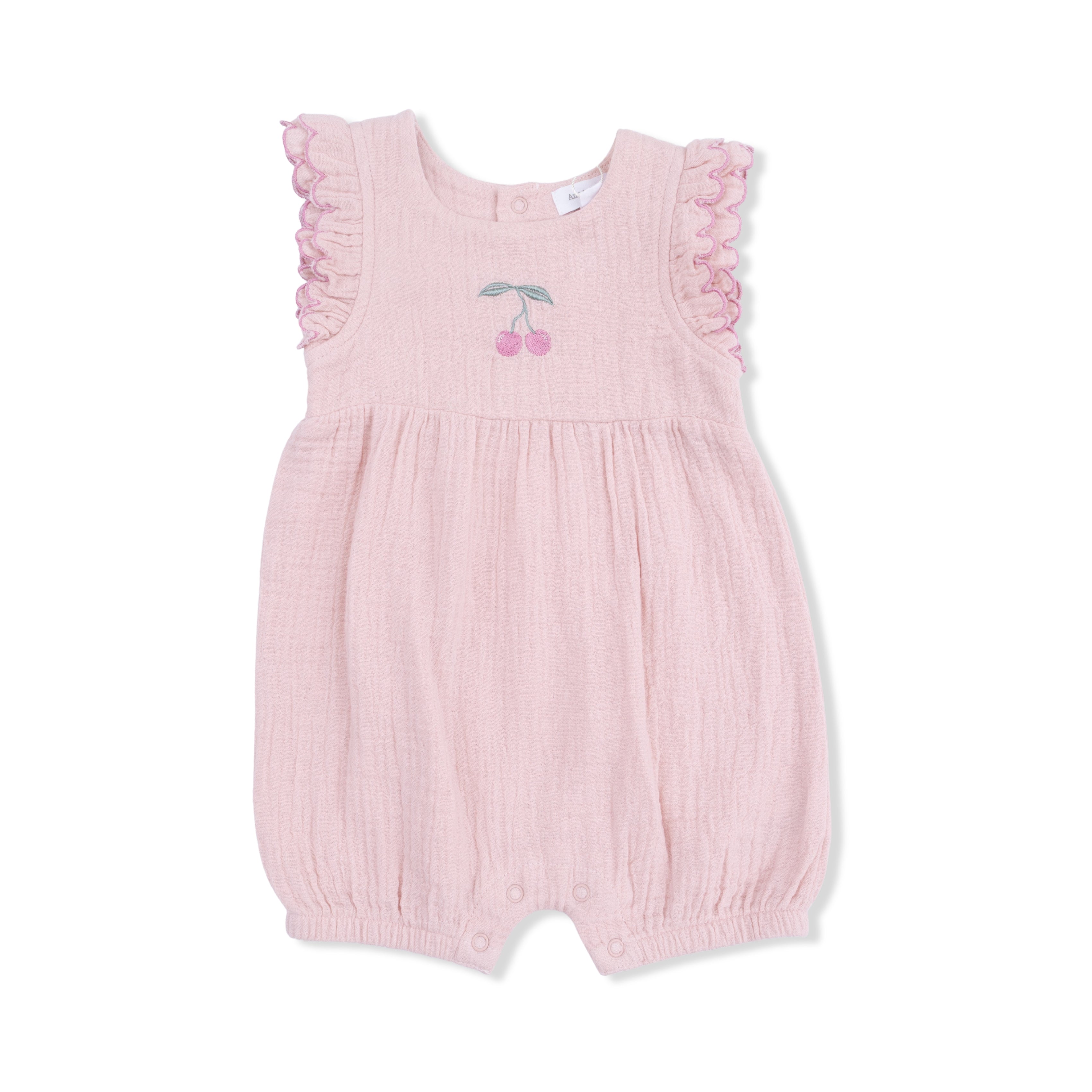 Solid Muslin Lotus - Scallop Ruffle Shortie-Angel Dear