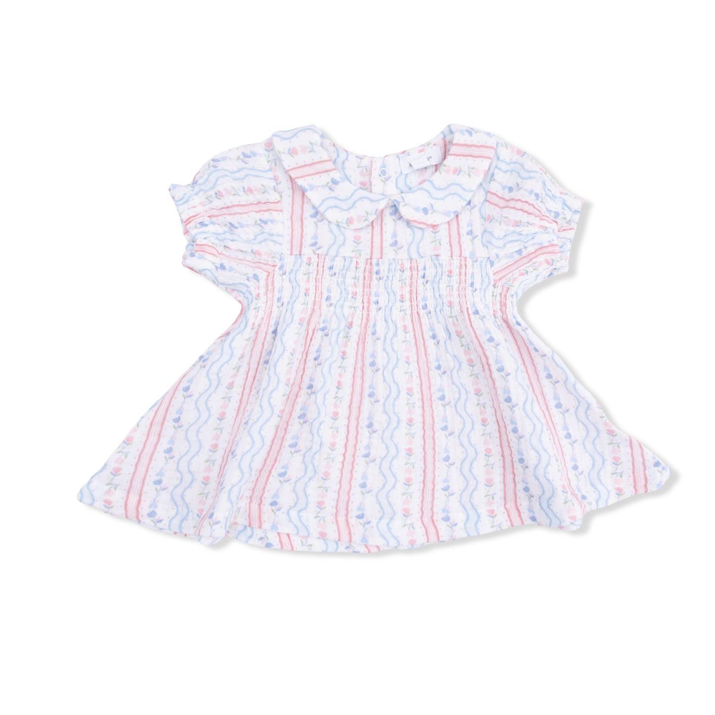 Tulip Stripe - Smocked Dress Set-Angel Dear