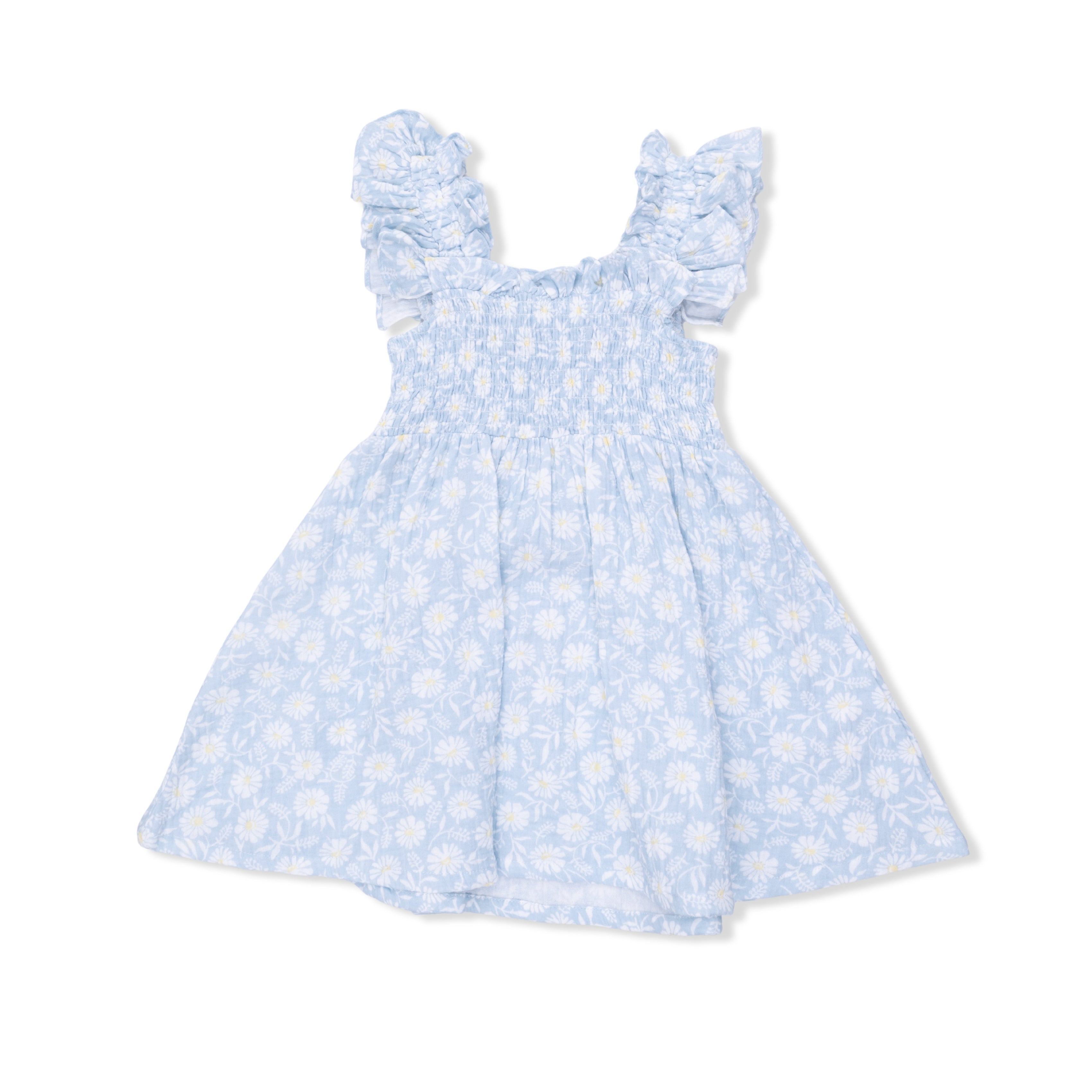 Western Daisies - Smocked Sundress with Bloomer-Angel Dear