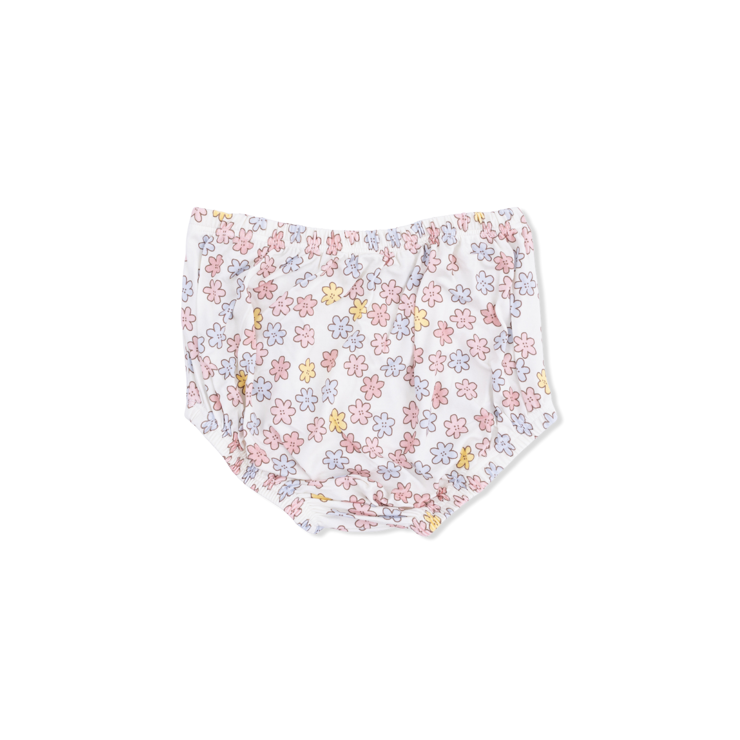 Sarah Floral - Puff Sleeve Baby Doll Dress and Bloomer-Angel Dear