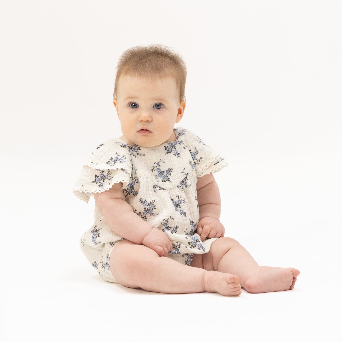 Belle Rosette Dot - V-Neck Bubble-Angel Dear