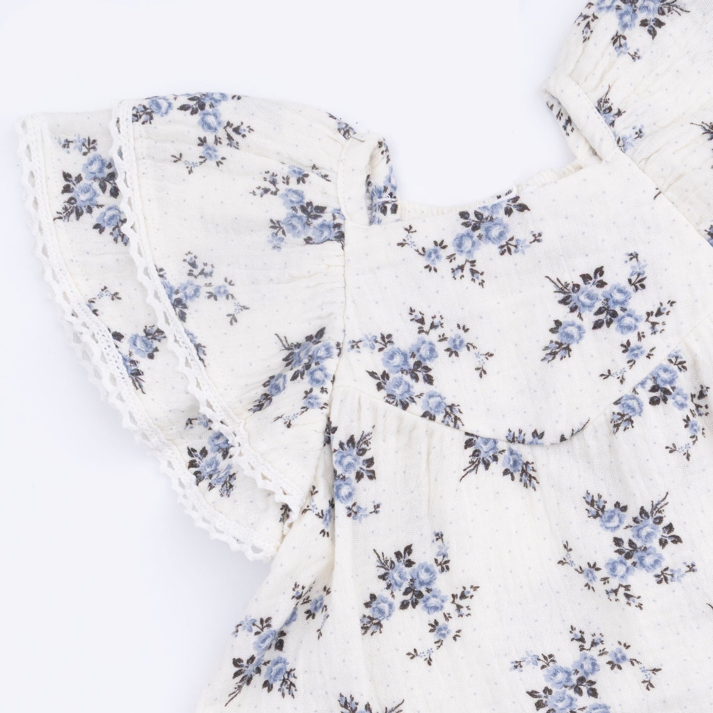 Belle Rosette Dot - V-Neck Dress and Bloomer