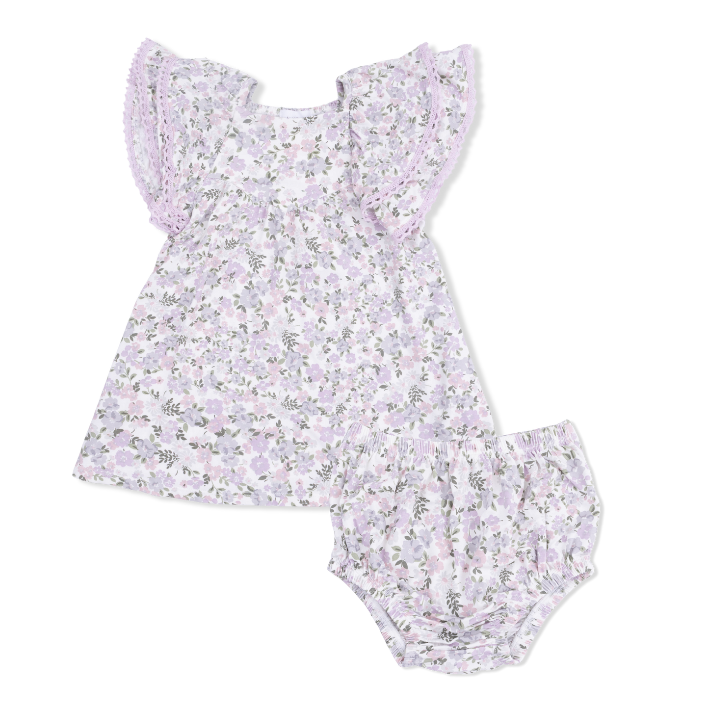 Shannon Floral - V-Neck Dress and Bloomer-Angel Dear