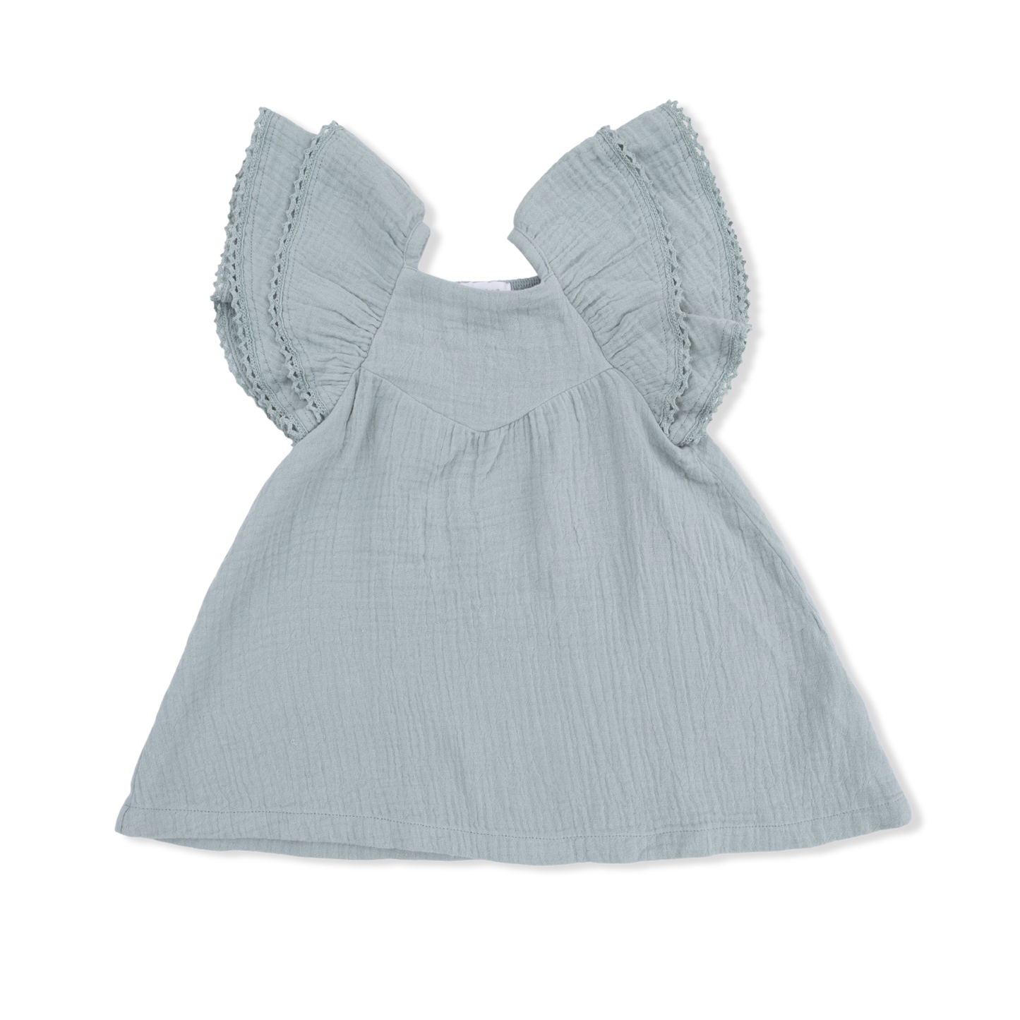 Solid Muslin Jadeite - V-Neck Dress and Bloomer-Angel Dear