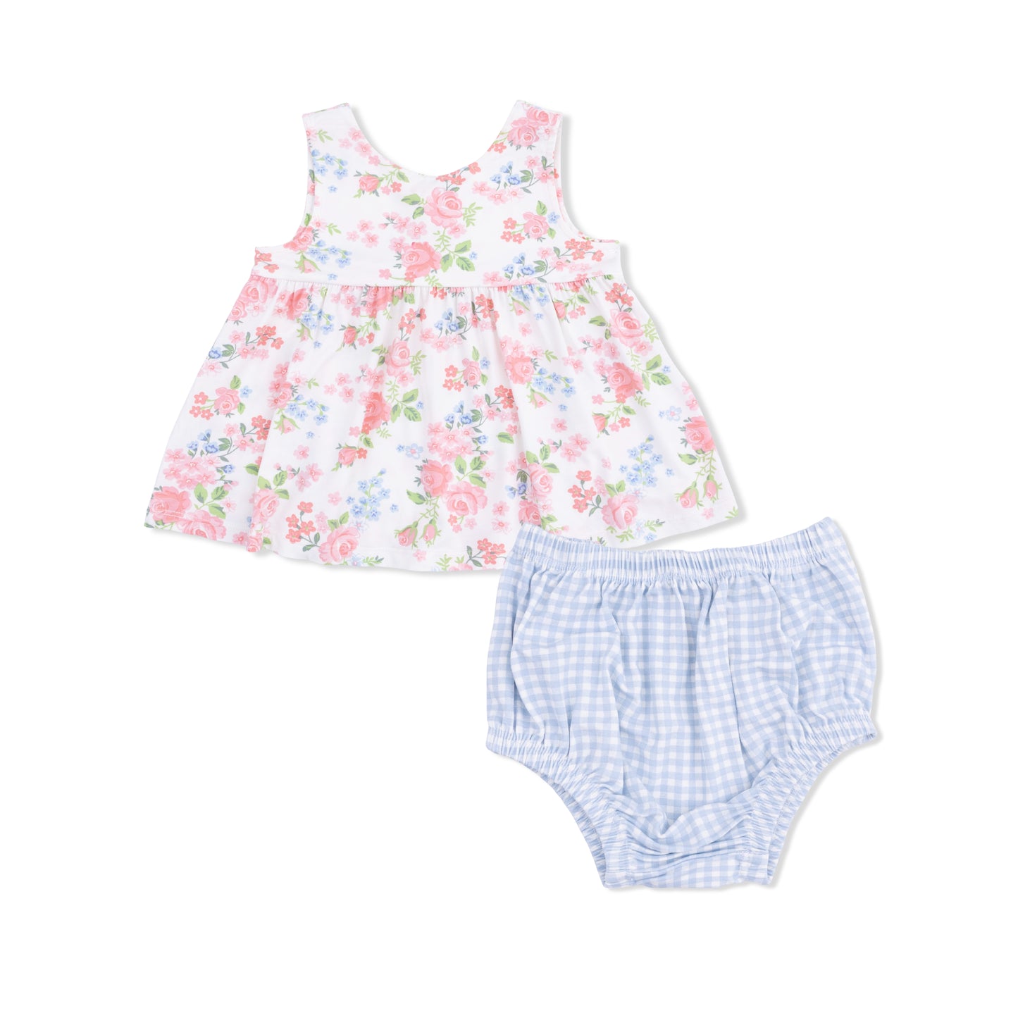 Cute Little Roses - Infant Dress with Bow and Bloomer-Angel Dear