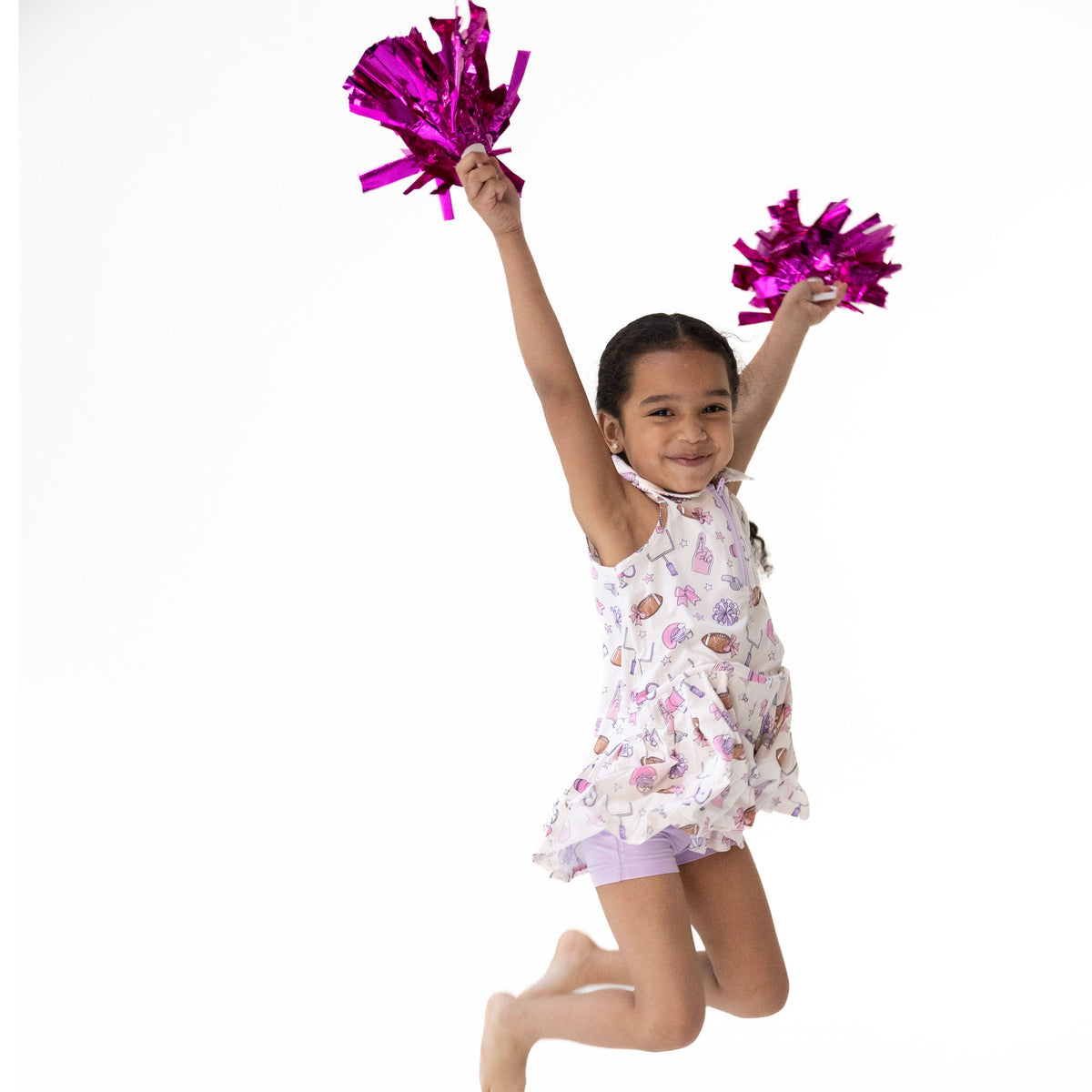 Football Cheer - Polo Tennis Dress with Cartwheel Short