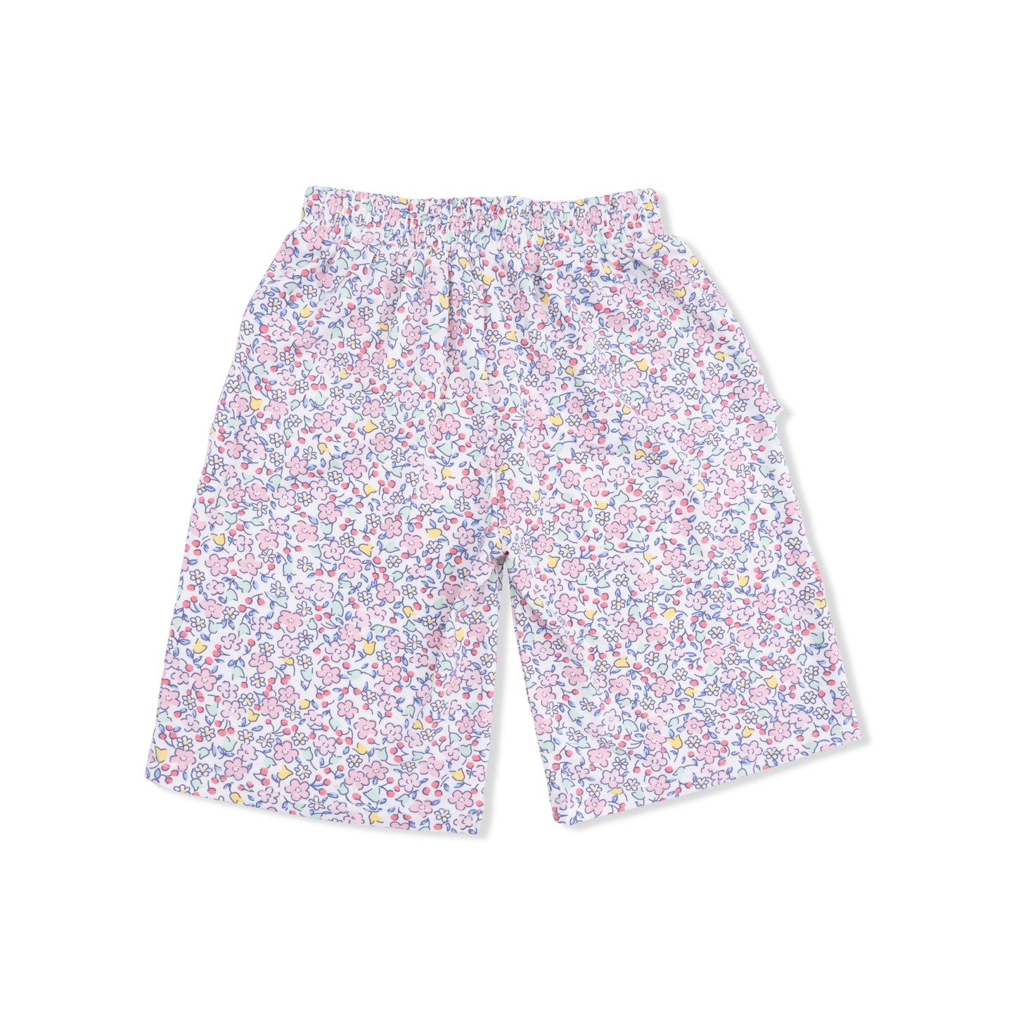 Elizabeth's Garden - Short Sleeve Shirt with Wide Leg Pant-Angel Dear