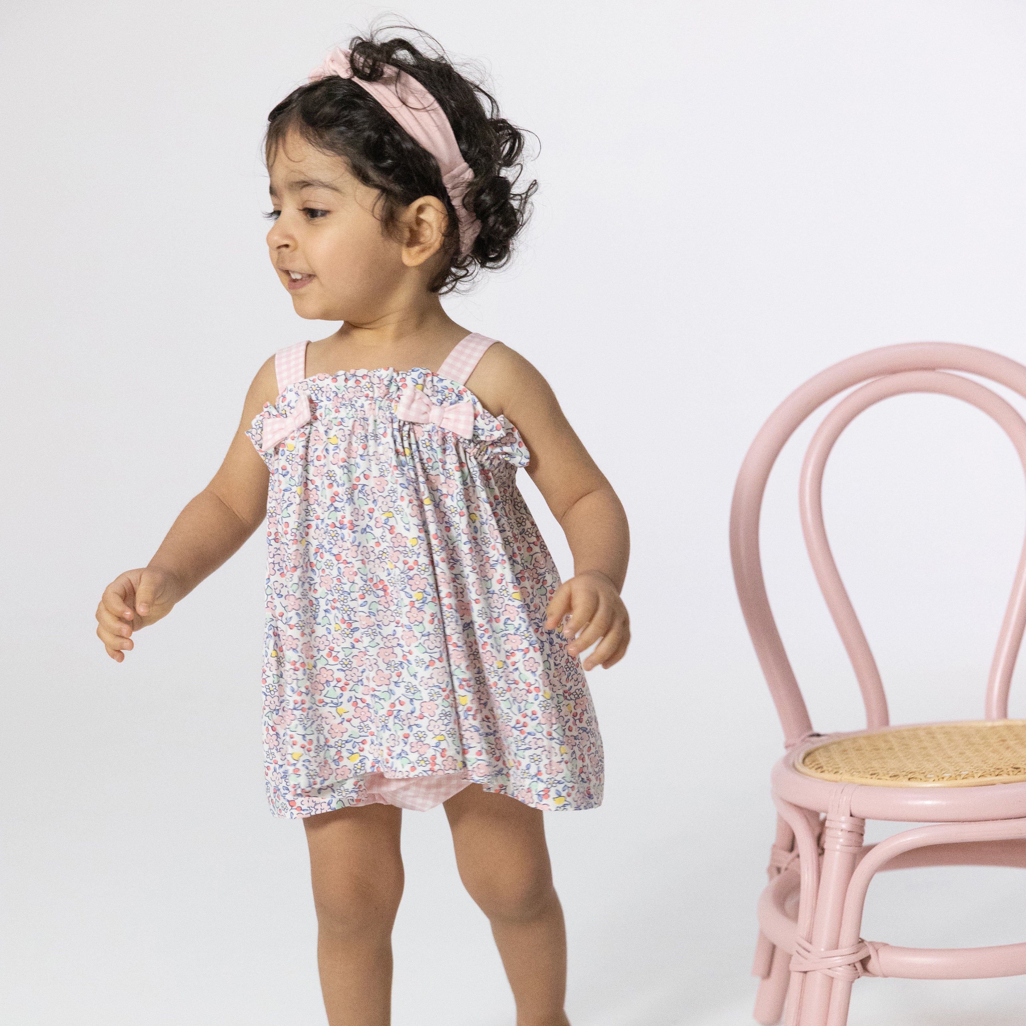 Elizabeth's Garden - Top with Bows and Ruffle Leg Bloomer-Angel Dear