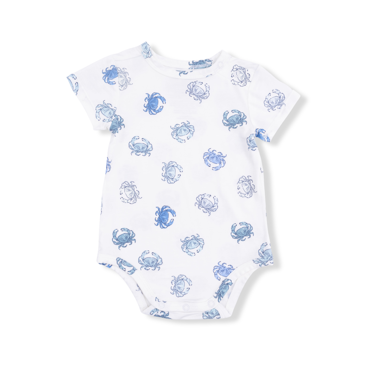 Blue Crabs - Short Sleeve Bodysuit-Angel Dear