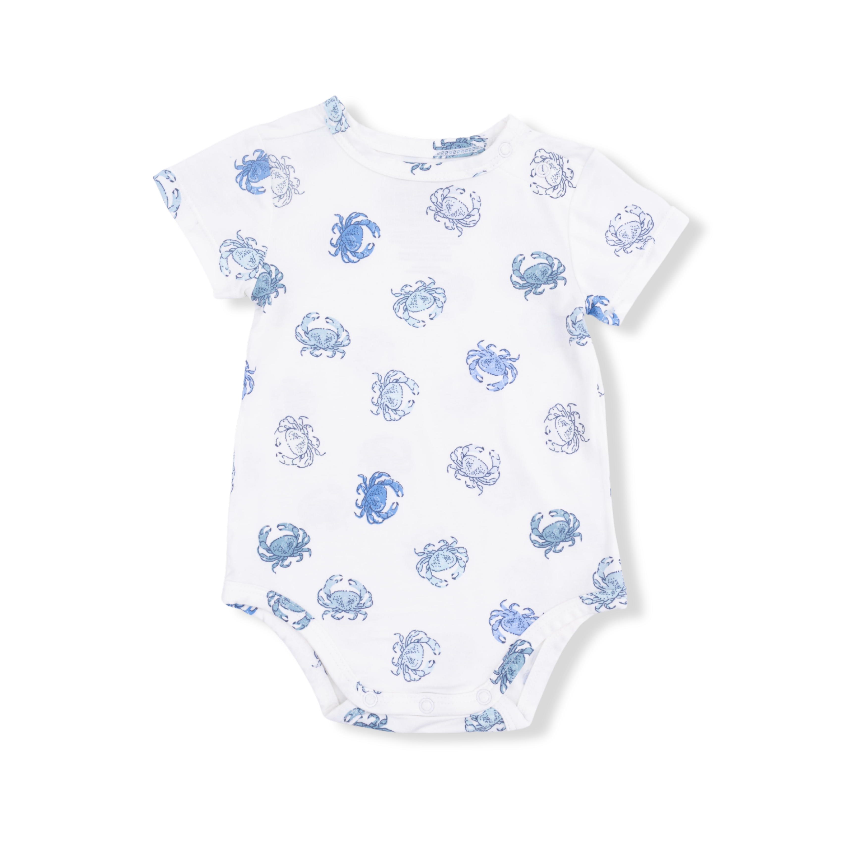 Blue Crabs - Short Sleeve Bodysuit-Angel Dear