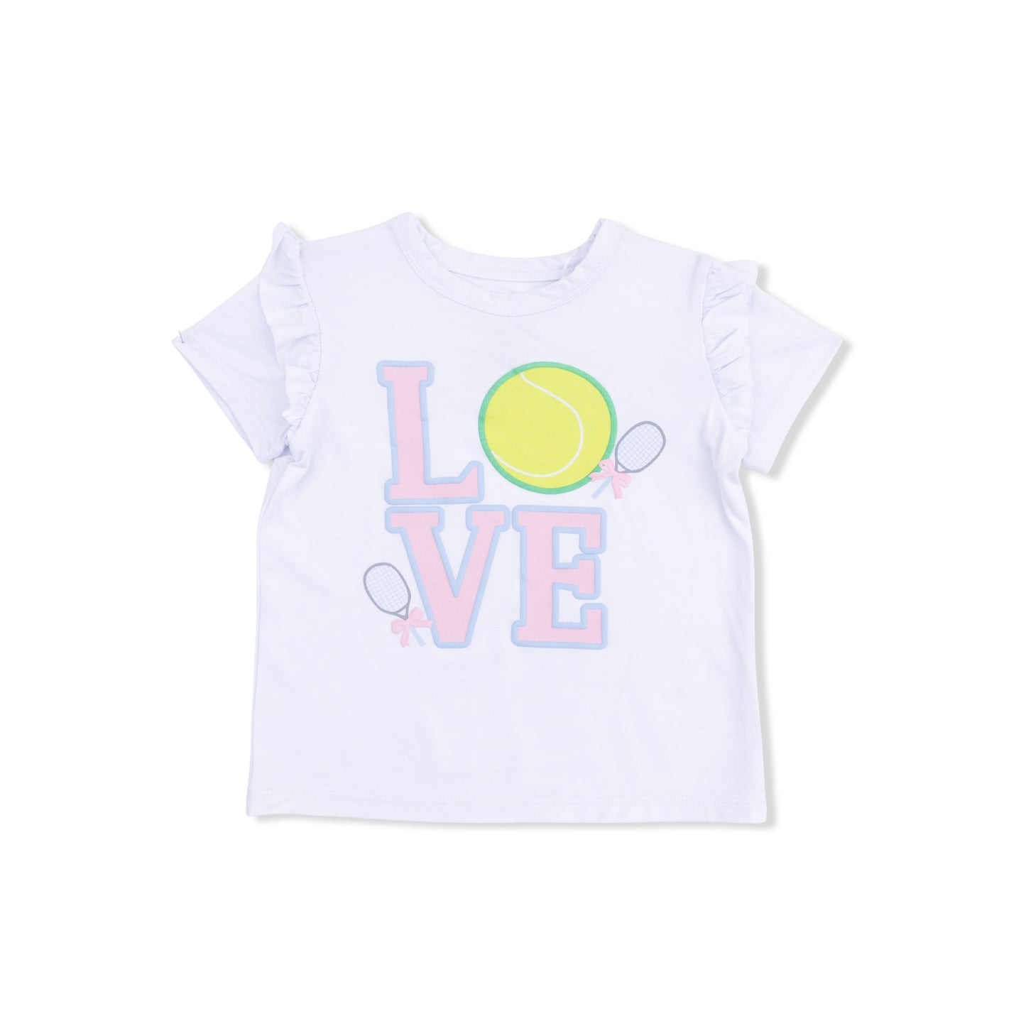 Pretty Tennis - Ruffle Tee-Angel Dear