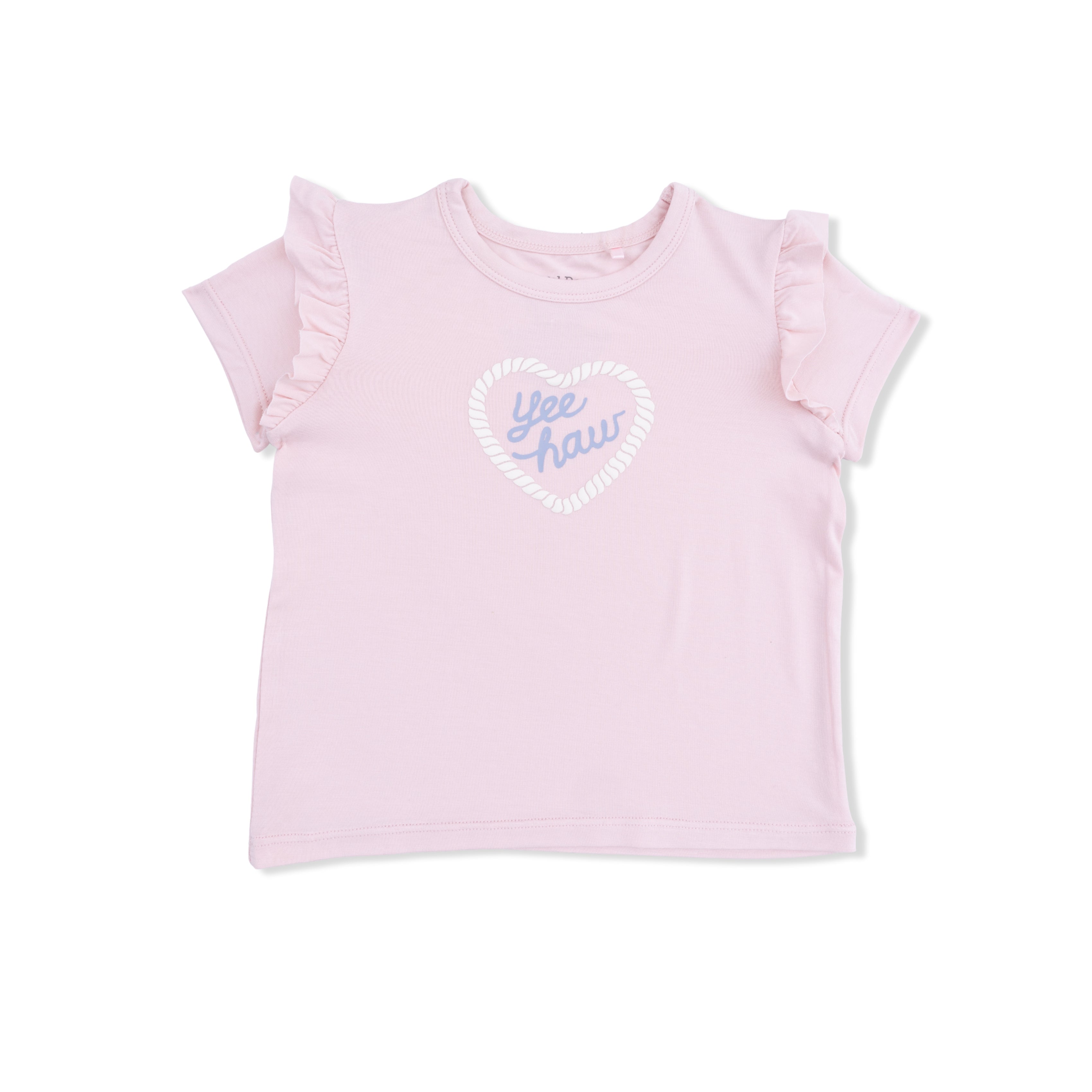 Yee Haw Cowgirl - Ruffle Tee-Angel Dear