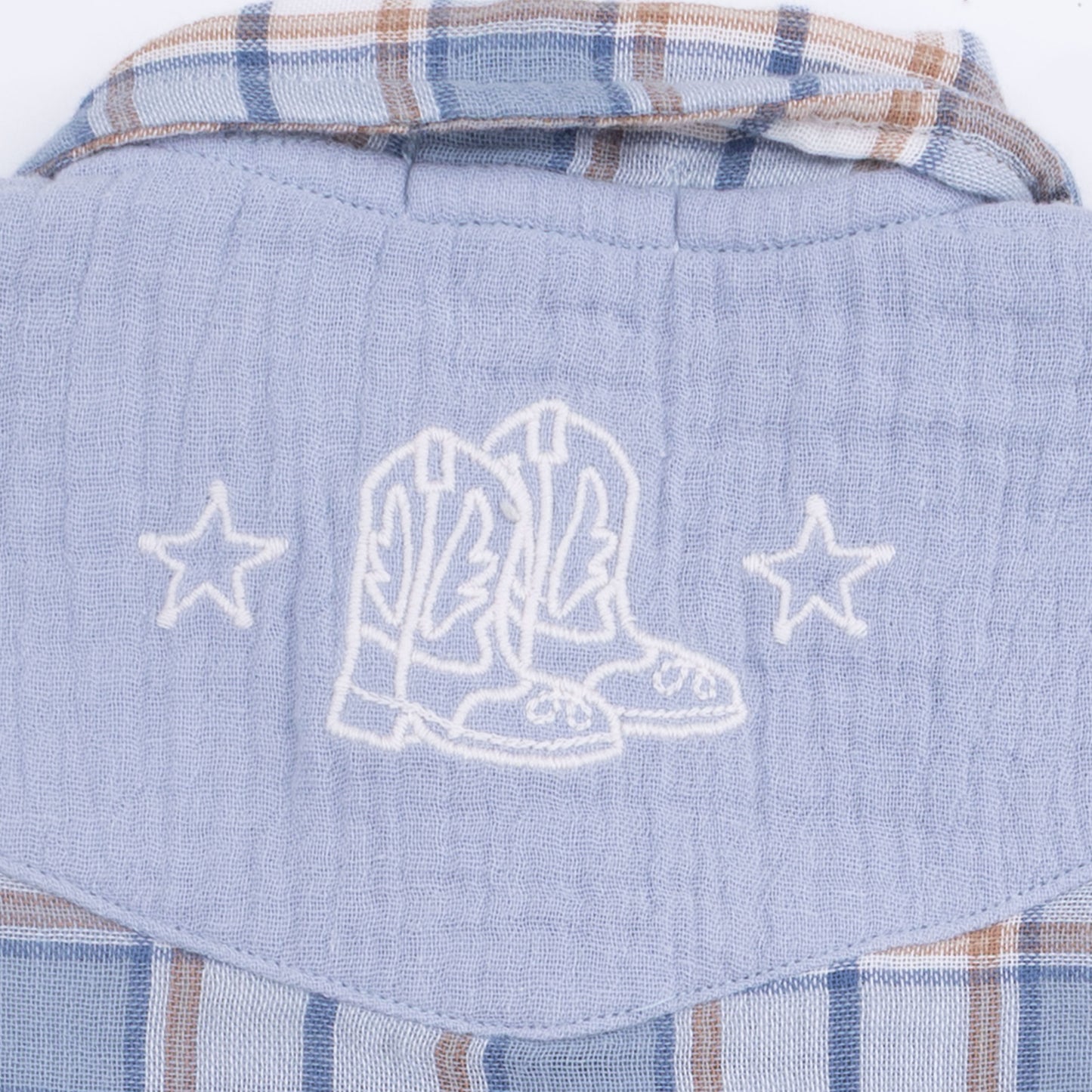 Western Boot Plaid - Western Pearl Snap Shortie