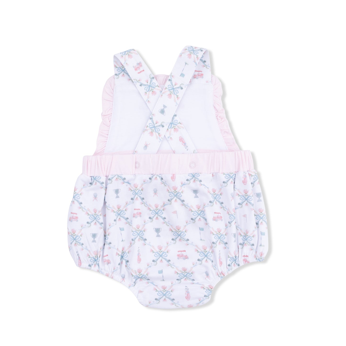 Golf Trellis Pink - Ruffle Bubble-Angel Dear