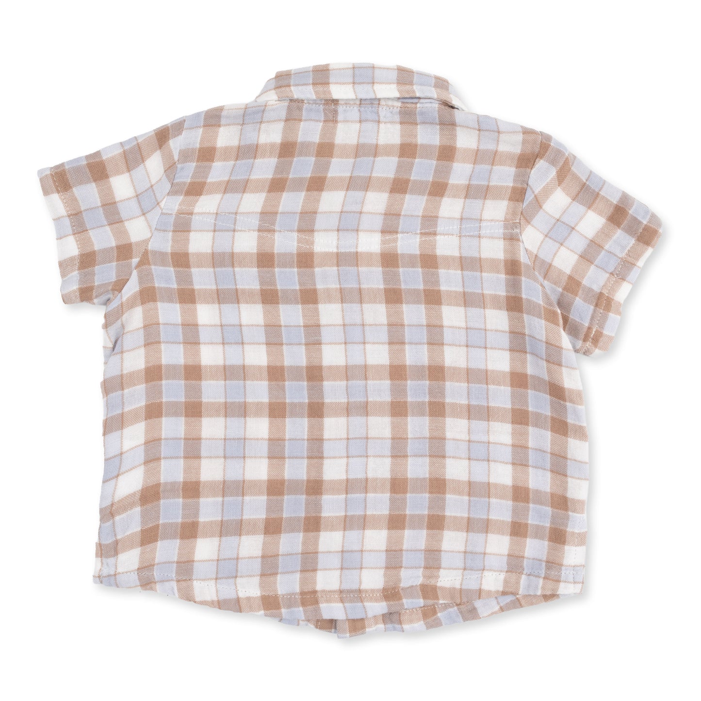 Western Plaid - Short Sleeve Western Pearl Snap Shirt