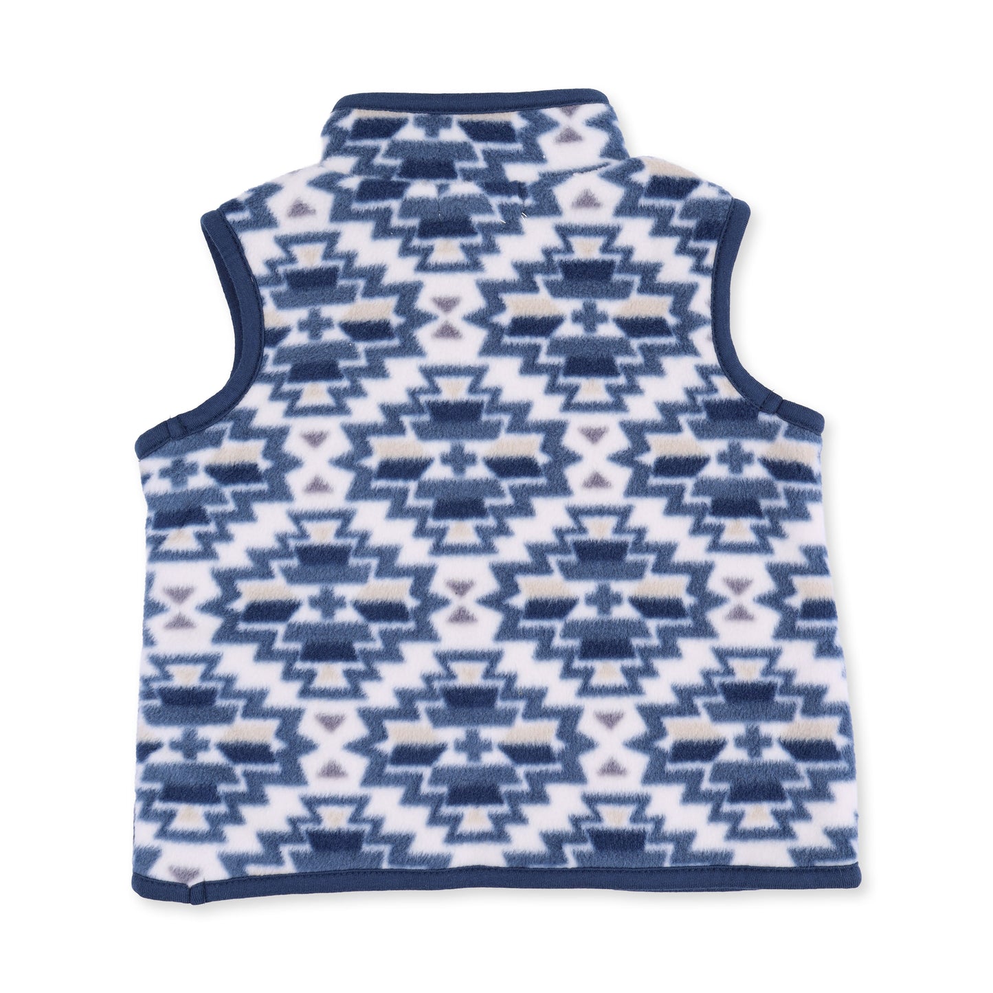 Southwest Navy Fleece - Fleece Zip Vest