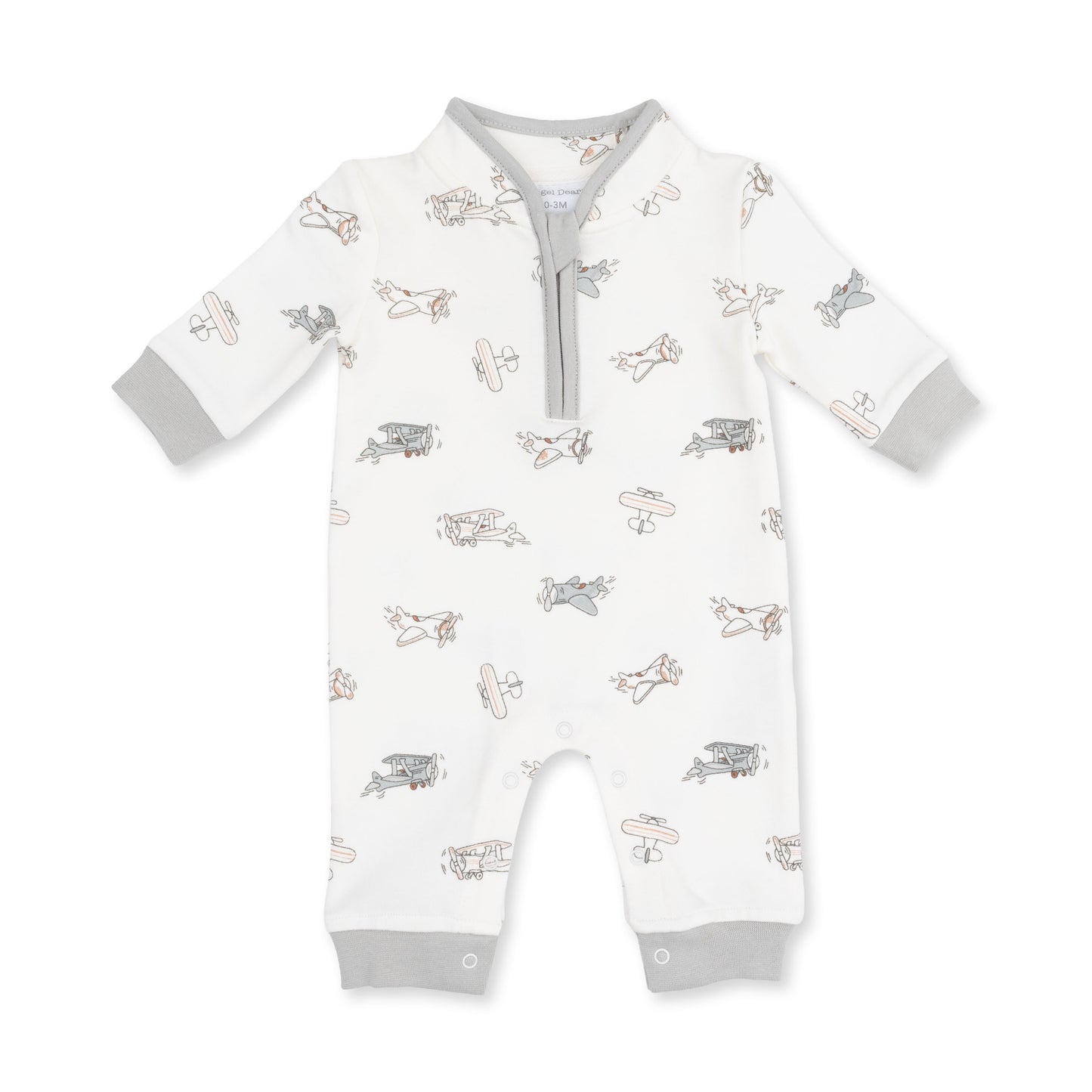 Vintage Airplane Pilots - Zip Neck Romper